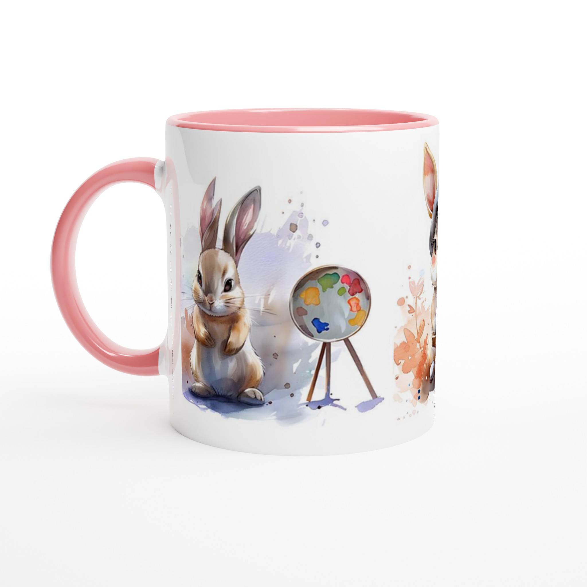 Konstnärliga Kaniner Keramikmugg – Charmigt Akvarellmotiv för Kaffeälskare, Välj din Favoritfärg! 6 f8803cfd-dc38-4ef6-8c73-1158930ebf3e