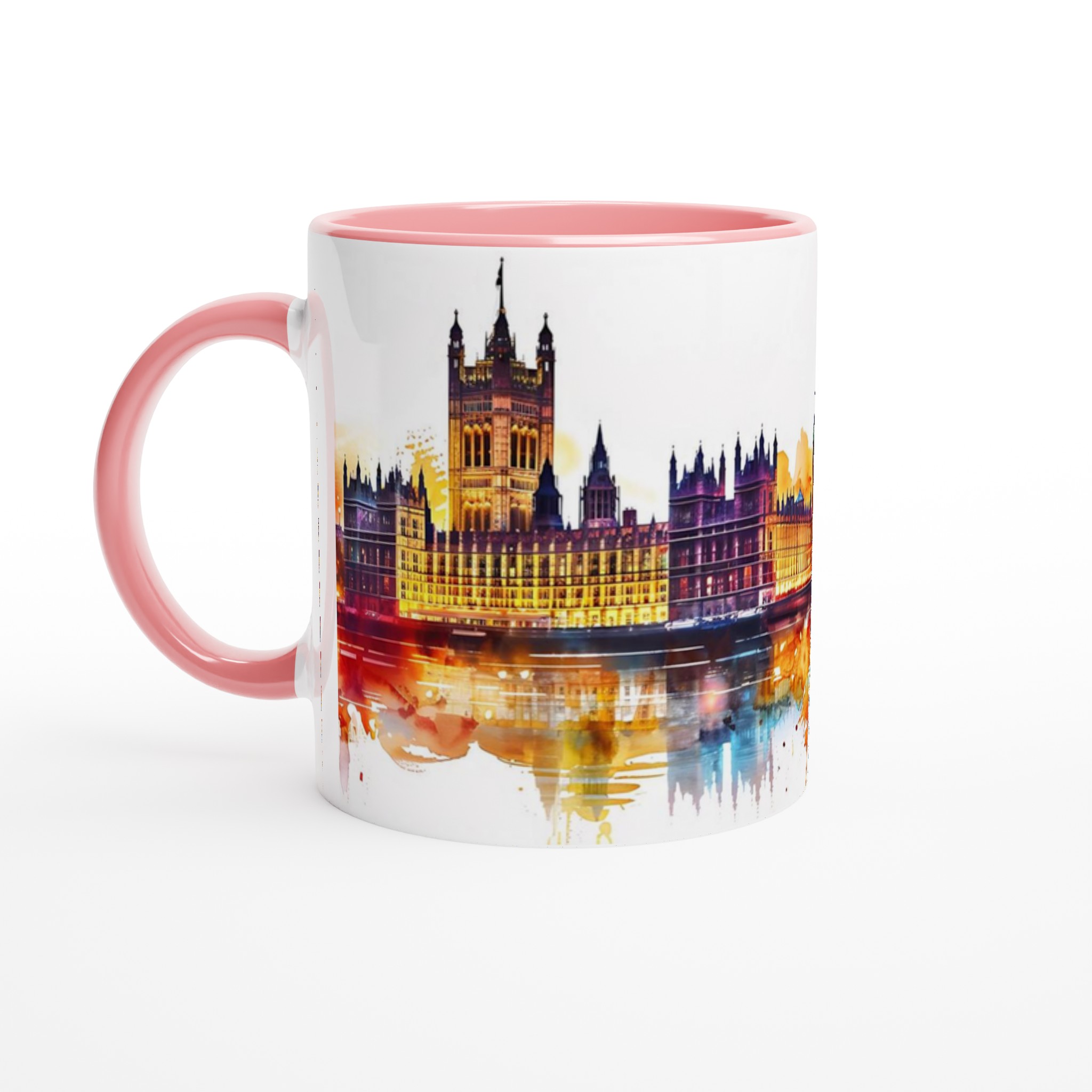London Skyline Akvarell Mugg – Färgstark Keramisk Kaffekopp för Reseälskare i Valfri Färg 6 f91e28e9-1cd3-4d27-9741-a0d05bda3b6d