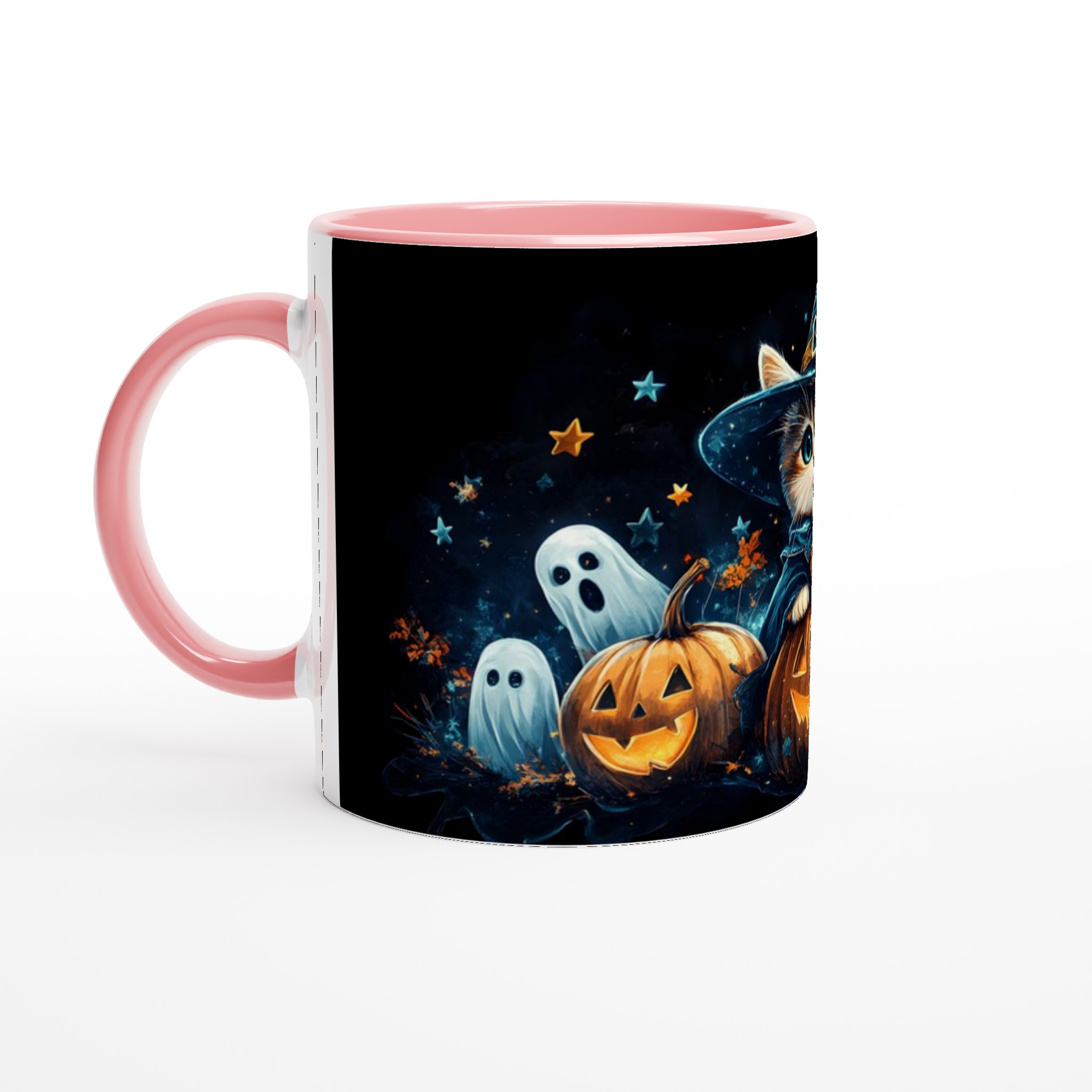Förtrollande Halloween Mugg: Söt Häxkatt & Spöken – Perfekt för Mysiga Stunder & Skrämmande Kul! 6 f93353eb-736c-4279-81fc-7d1503e6b8cc