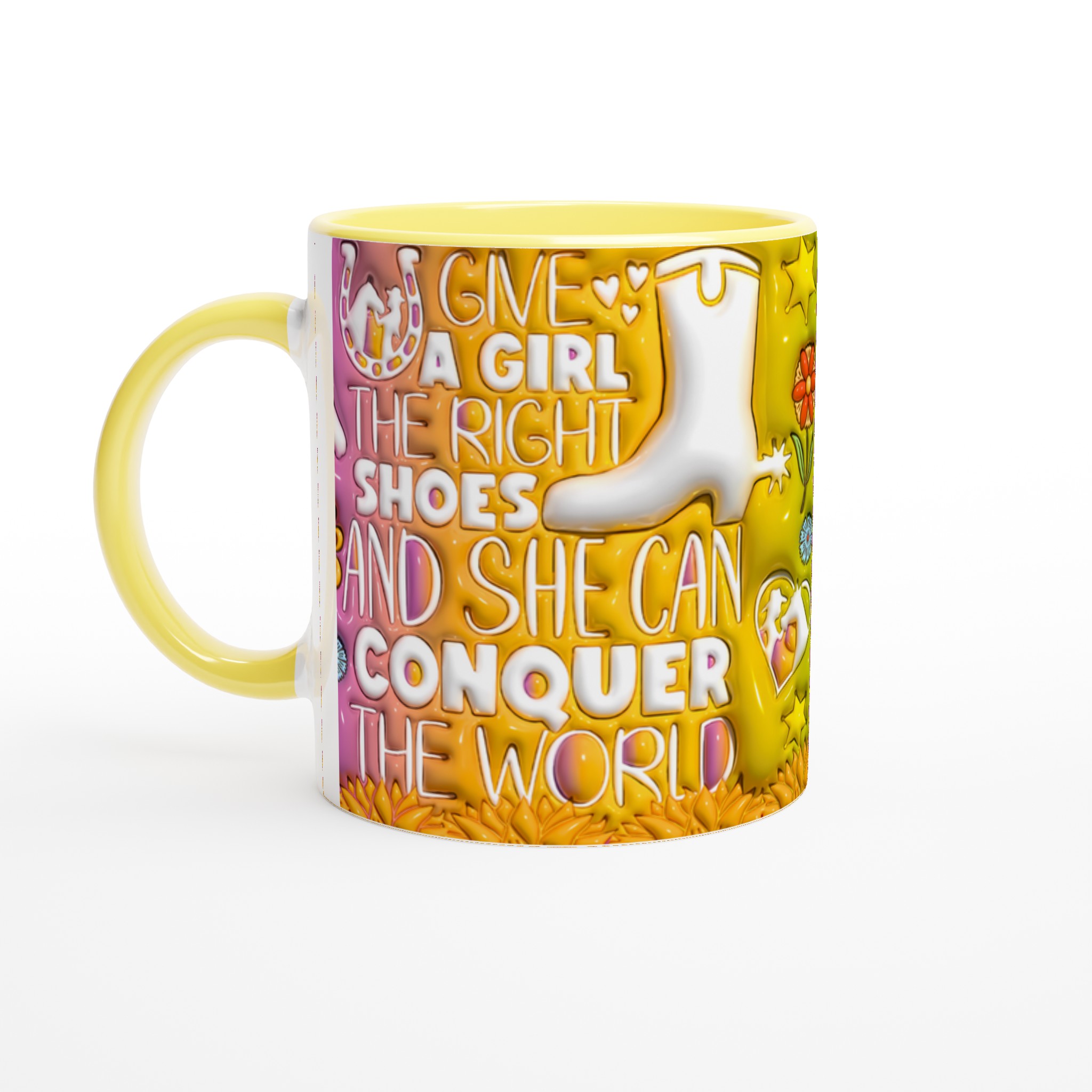 "Conquer the World" Western Chic Mugg – Inspirerande Keramikmugg i Klara Färger 5 f961fe29-c9f0-46ef-b6a9-5ae75f329ee6