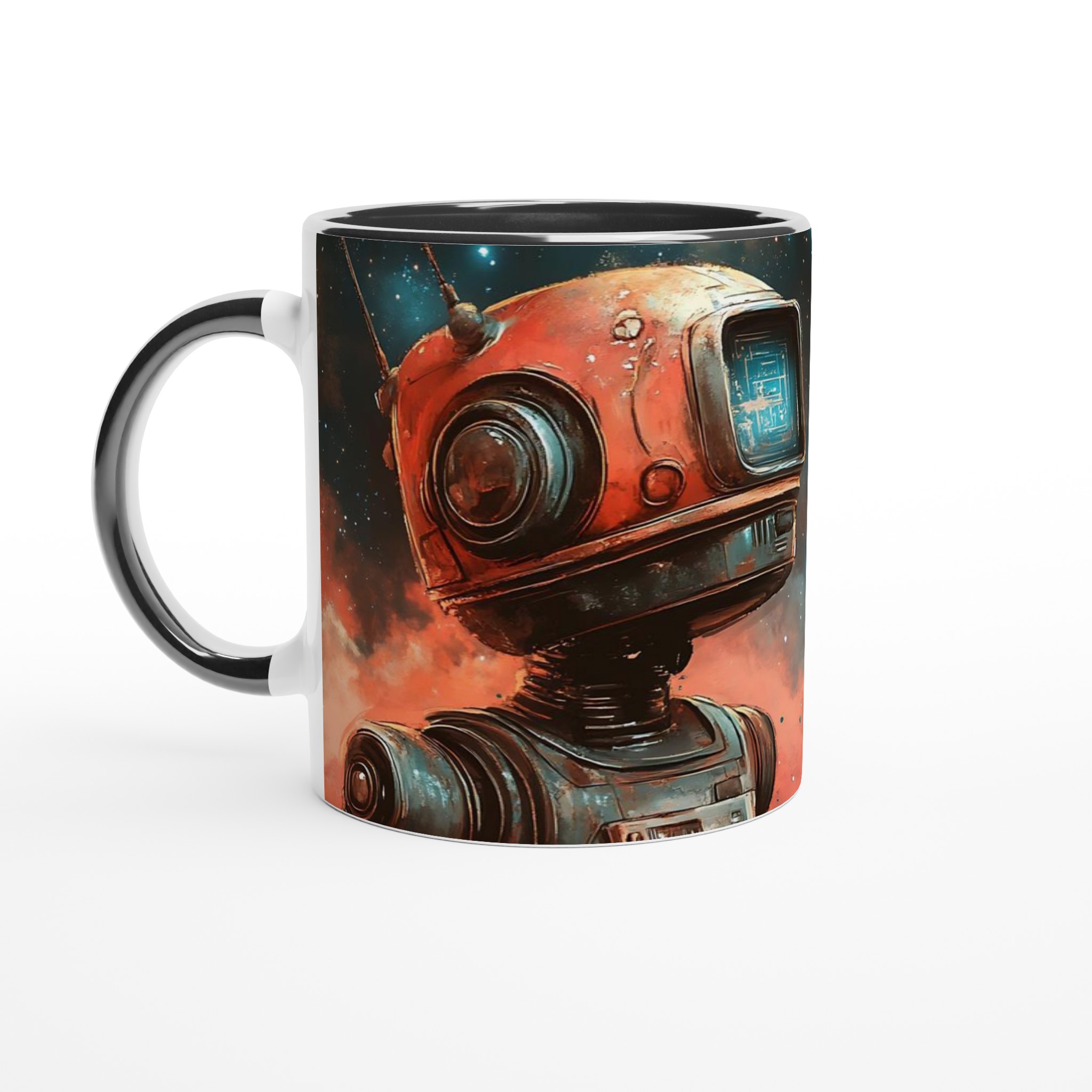 Retro Space Robot Mugg - Vit Keramikmugg 11oz med Sci-Fi Motiv i Livfulla Färger 2 f97ab31e-3e7e-4a02-bcb8-2b714dd1ac3f