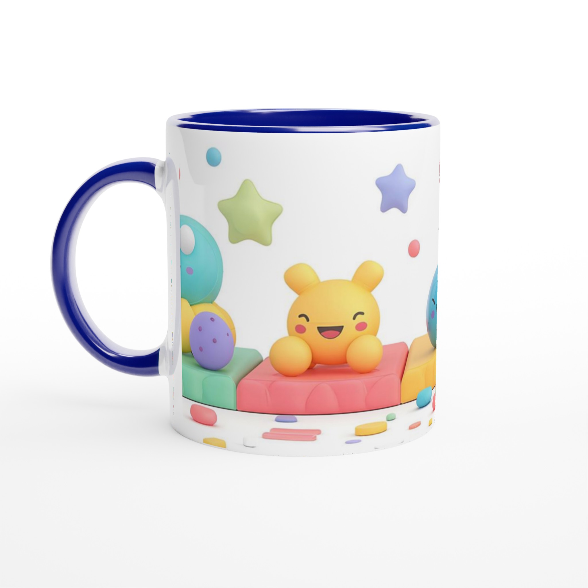 Pastell drömmar keramikmugg – Glada figurer och regnbågar i mjuk palett, 11 oz kaffemugg i flera färger 4 f9e47232-394b-4f15-a4ac-a5642656fddf