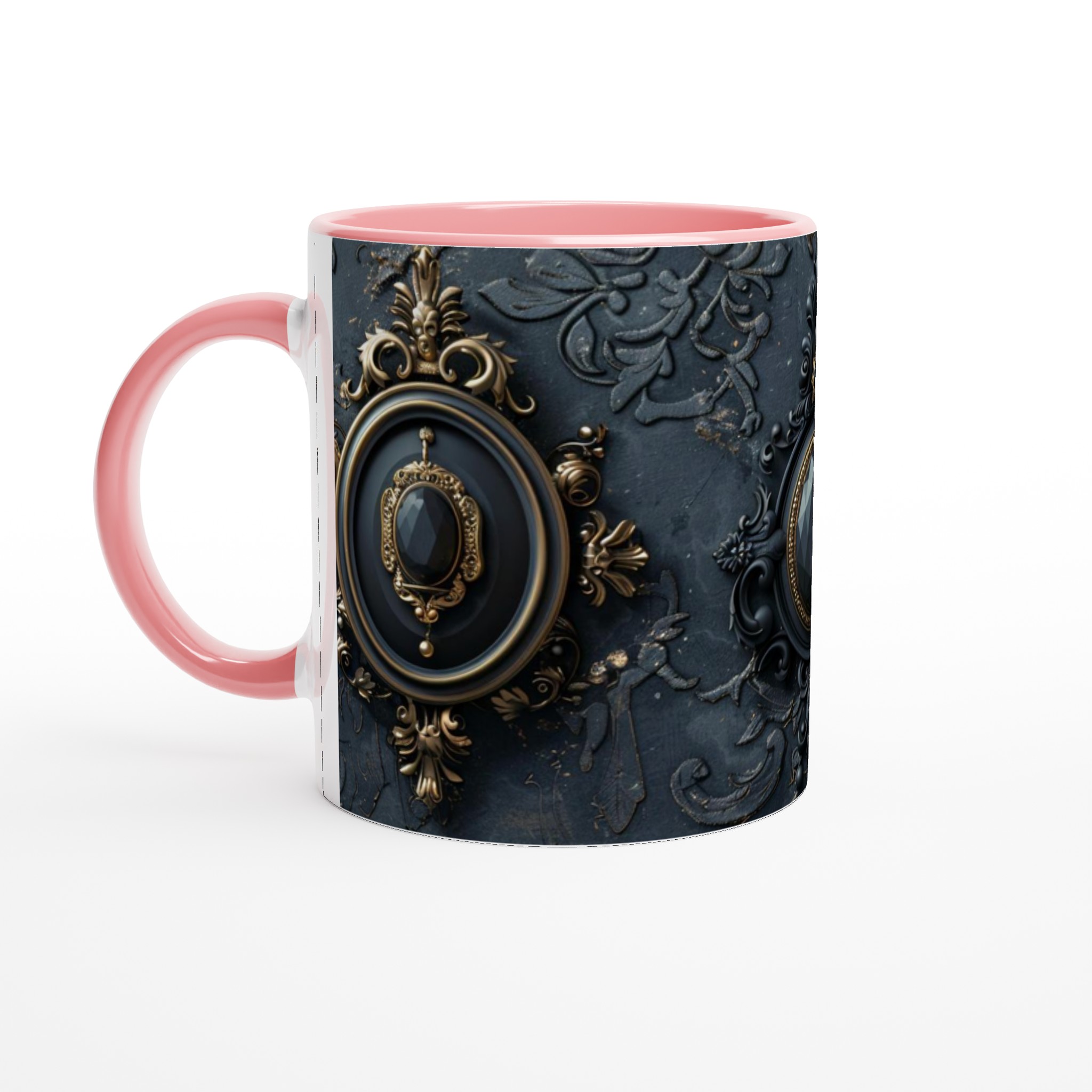 Lyxig Barockmugg i Keramik – 11oz Elegant Svart & Guld Design för Kaffe & Te 6 f9ee0178-8276-4f67-9d7a-ed47cf296391