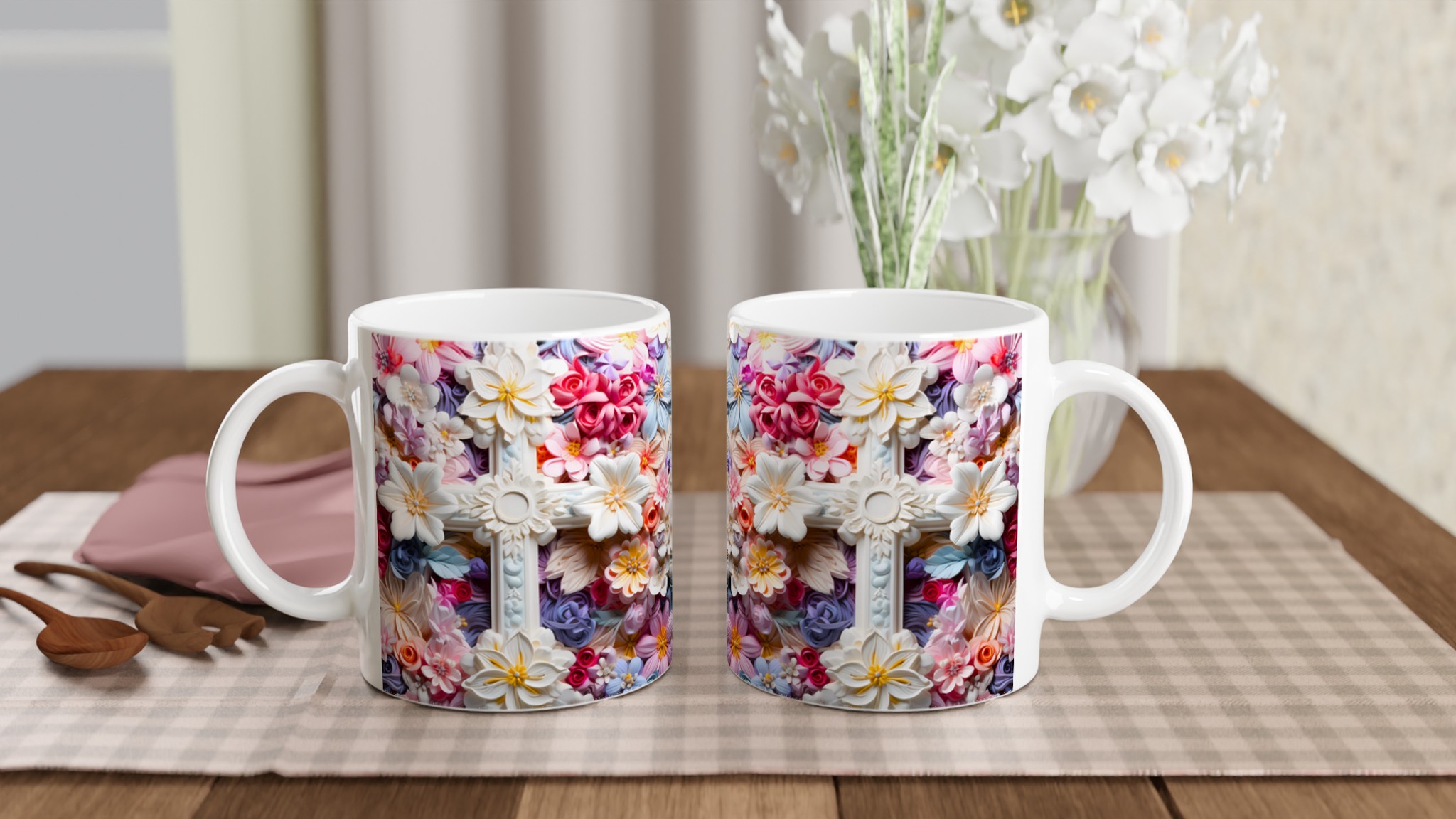 Pastellblommig Keramisk Mugg – Konstnärlig Design i Våriga Nyanser, Välj Din Färg! 10 f9f8ec50-f6a4-41ba-8d0b-6430a8be949c