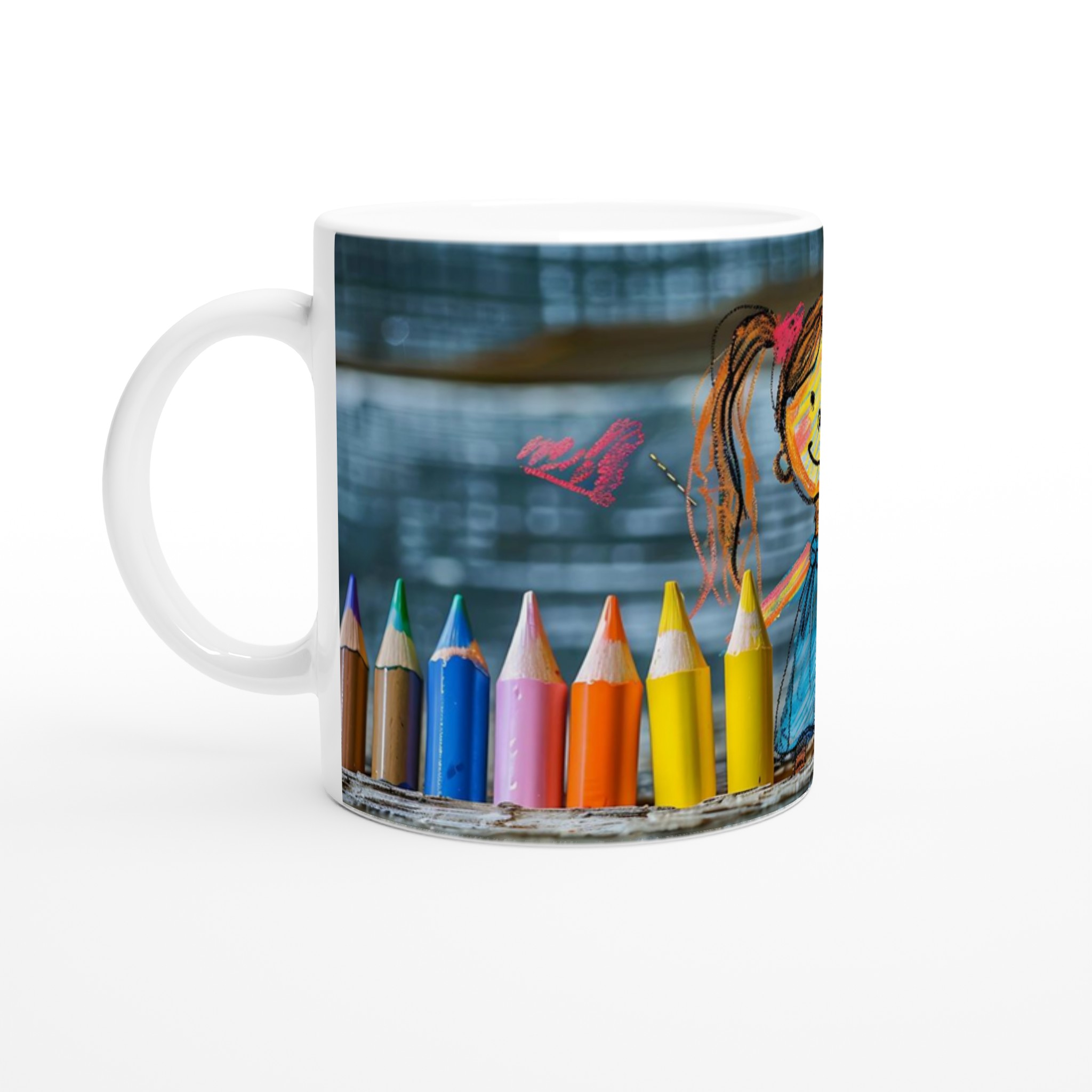 Kreativ Glädje: 11oz Keramisk Mugg med Lekfullt Barndesign – Välj Din Färg! 1 fa09ff65-2305-40c8-ab2a-57b63ff6ffb1