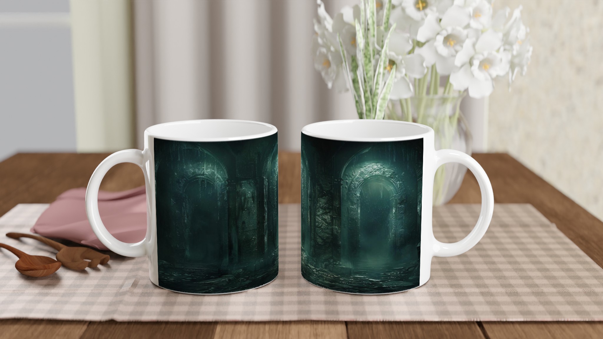 Vit 11oz keramisk mugg i tidlös vit – hållbar med lysande tryckmöjligheter 10 fa0d6274-d205-49c8-bf87-1cc53beb7ffc