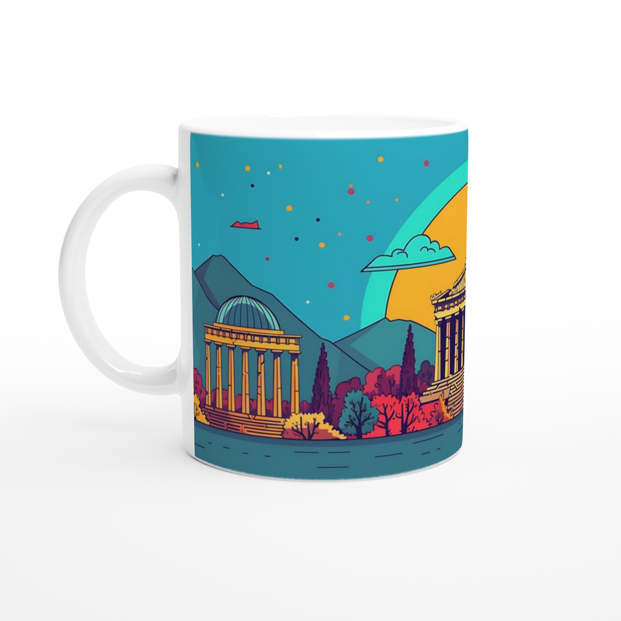 Antikens Charm: 11oz Keramisk Mugg med Popkonst Grekiska Tempel – Välj din färg! 1 fa110a20-f26f-4ab3-a7fb-d1ac8dbbf566