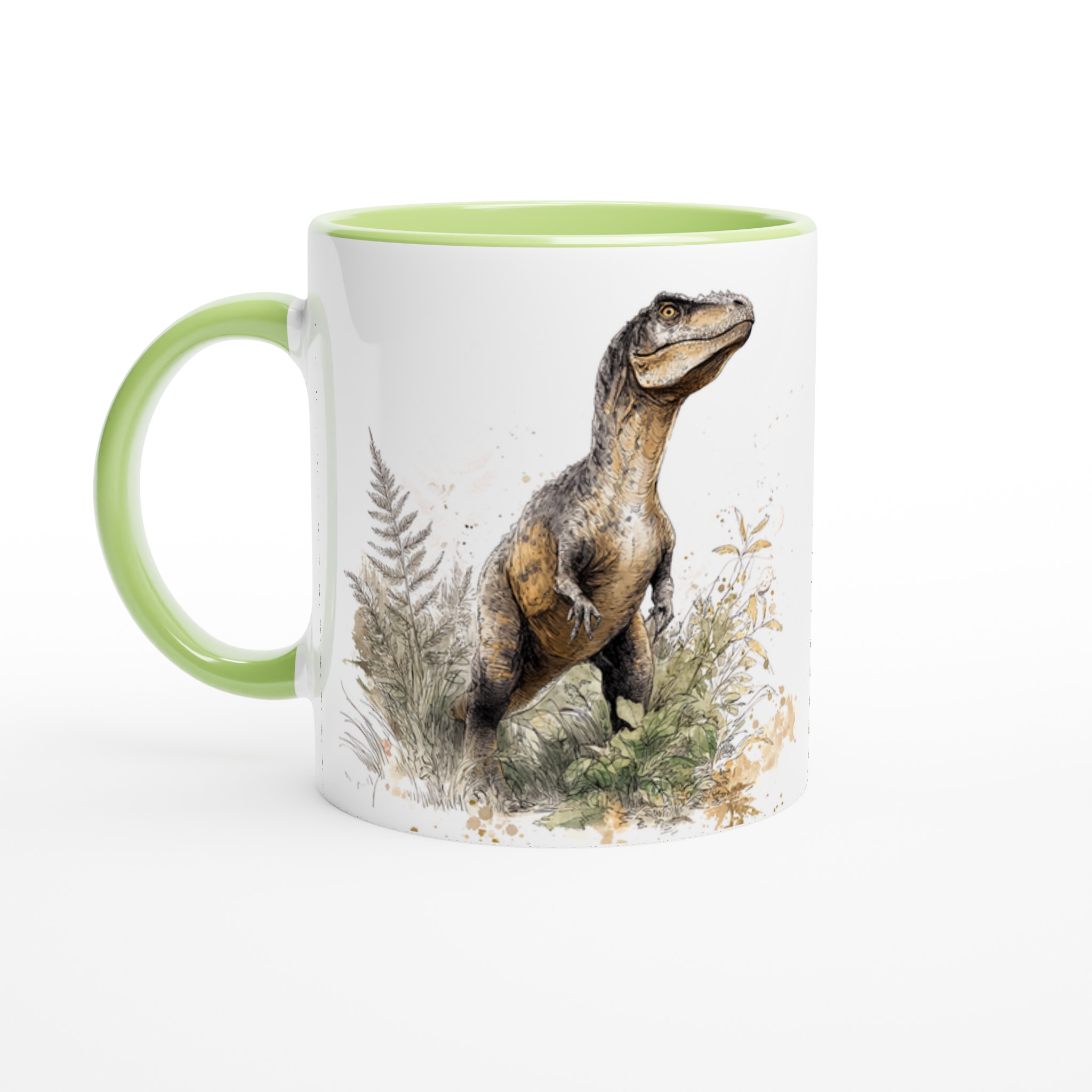 Dinosaurier i Vattenfärg 11oz Keramisk Mugg – Välj bland 7 Färgstarka Alternativ! 3 fa2ce2c6-1643-4684-aca3-82d0da6850da
