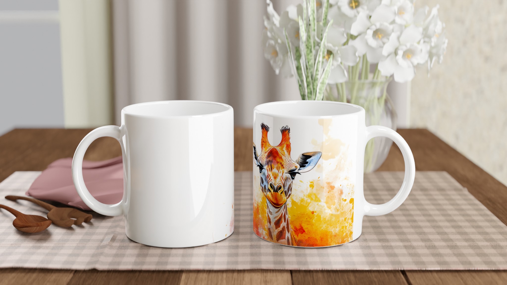 Abstrakt Giraff Konst Mugg – Livfull Akvarell Keramikmugg i 7 Färger 10 fa2f5ed7-9527-4a3b-a3ad-0fc774d1d409