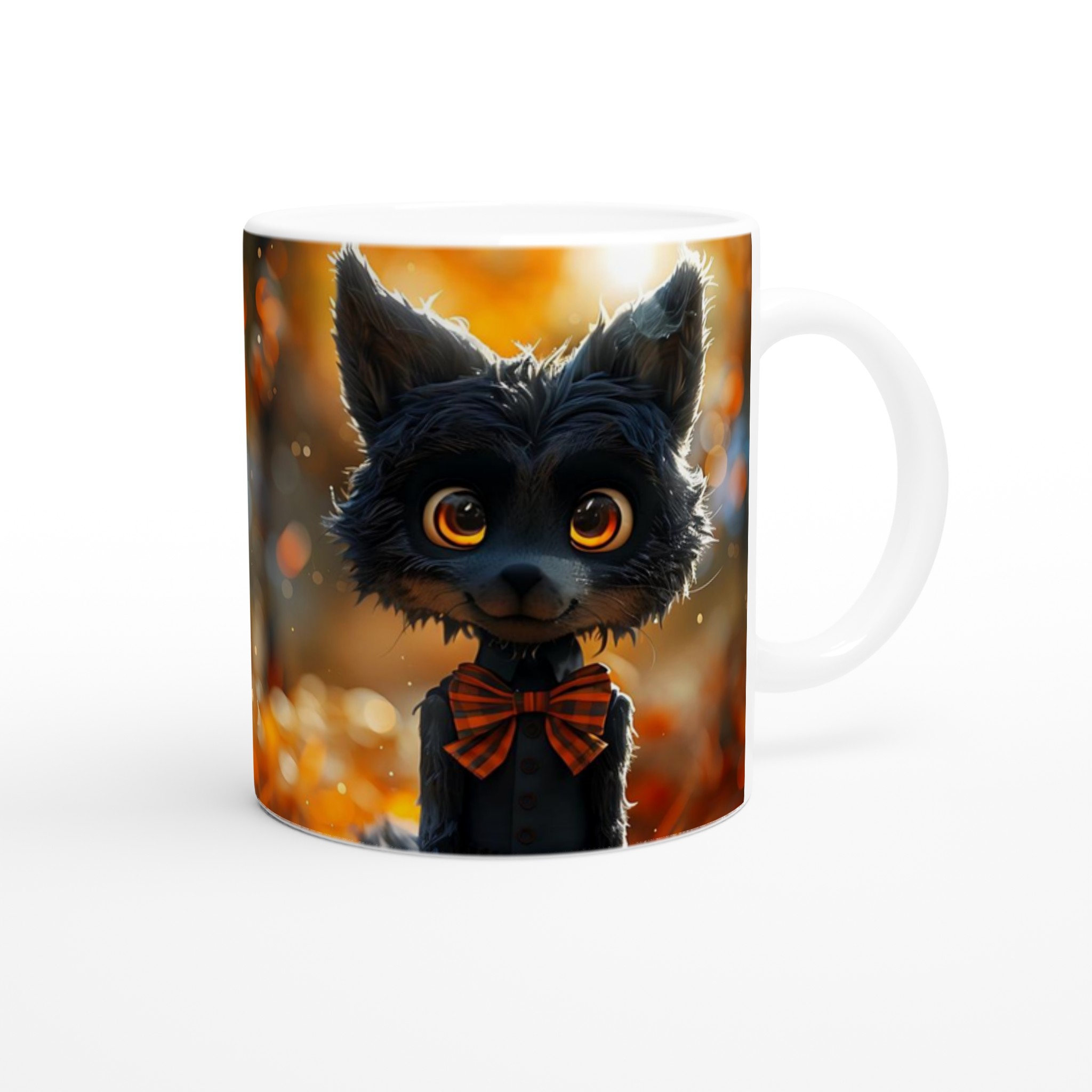 Mysterisk Katteräv Mugg - 11oz Keramikmugg i ditt val av 7 färger 9 fa443cdb-5743-4faa-8db7-746d66c10b21