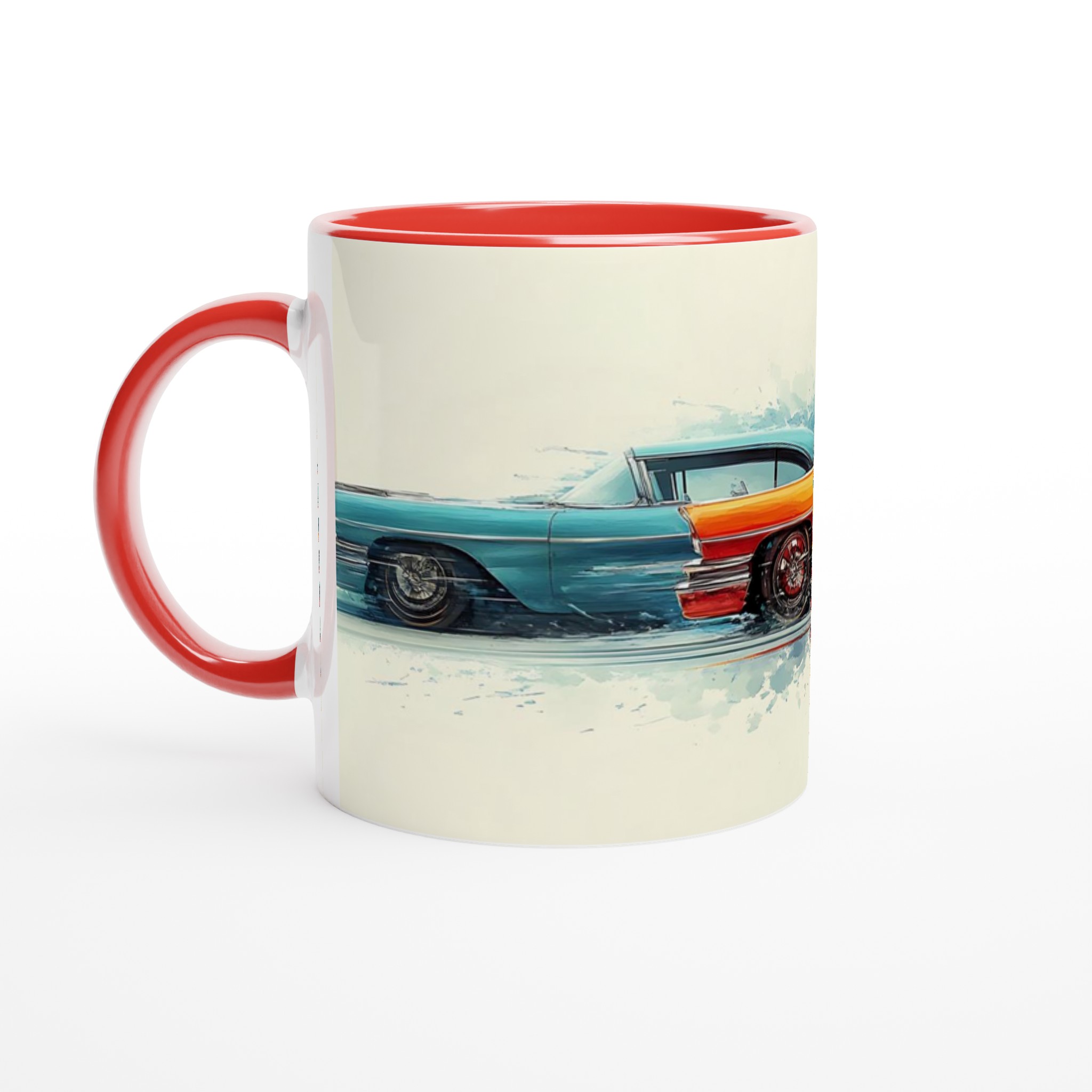 Klassiska Bilar Akvarell Mugg - Vintage Fart & Färg på 11oz Keramik 5 fb2c8fa7-1fb6-437a-ac5b-d9ef36193882
