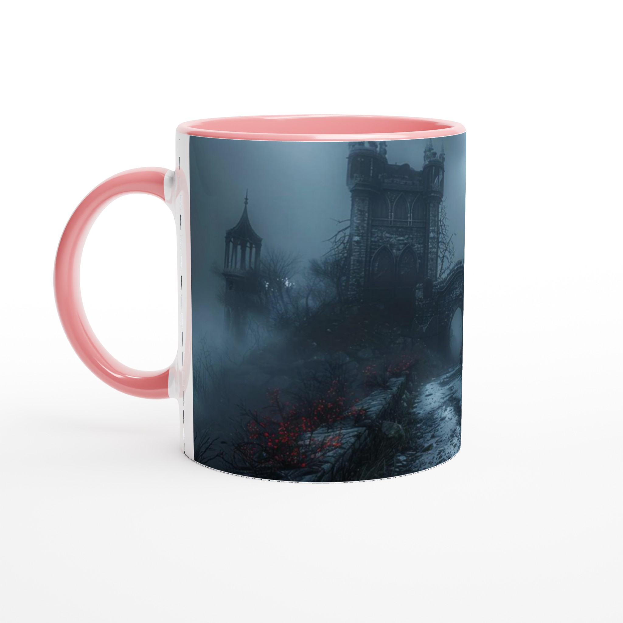 Vit 11oz keramisk mugg med gotiskt mystikmotiv – välj bland sju unika keramiska färger 6 fb37452f-5a0b-40b4-966e-18f4b0ab92e8