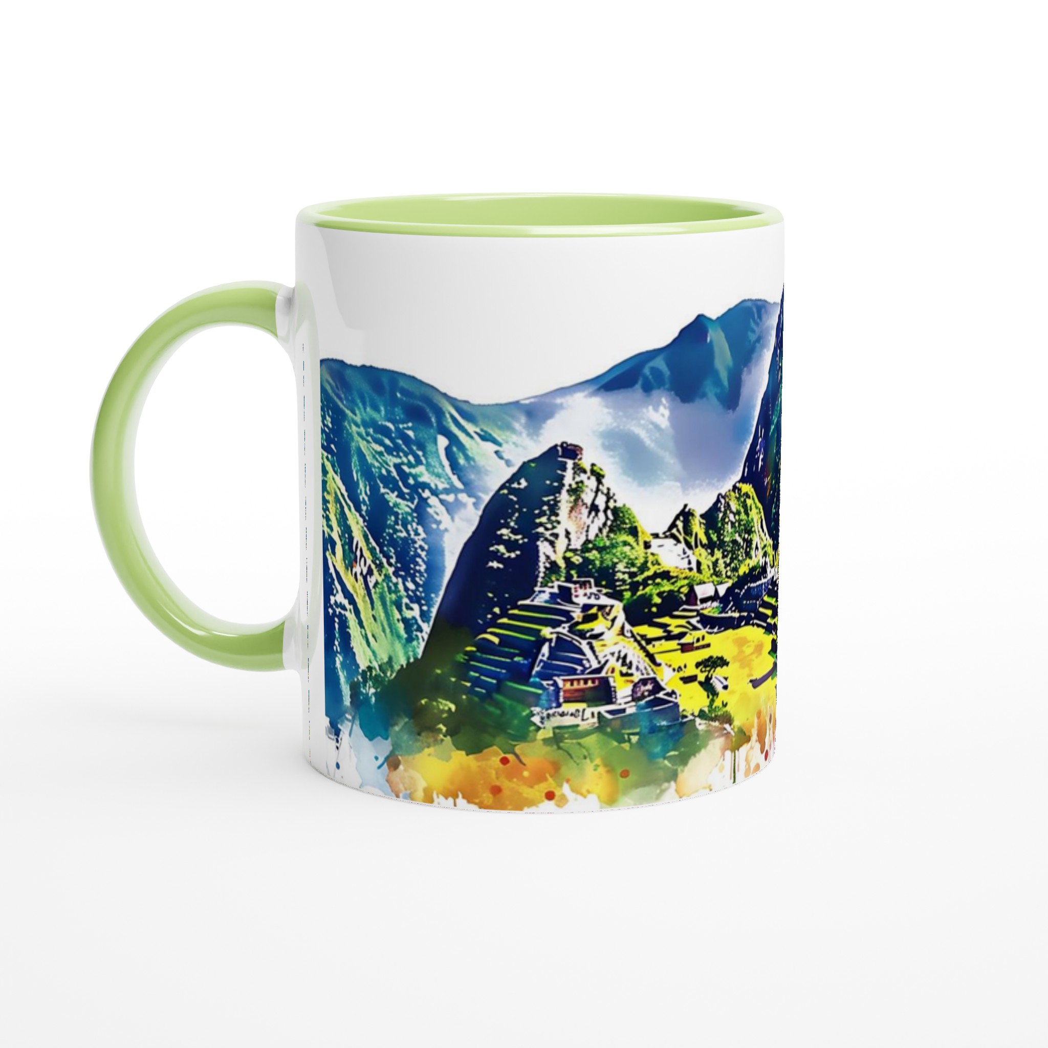 Machu Picchu Akvarell Mugg – Färgsprakande Reseupplevelse i Keramik, Välj Din Favoritfärg! 3 fb516a71-40c9-4edd-95e7-634a5353e4a9