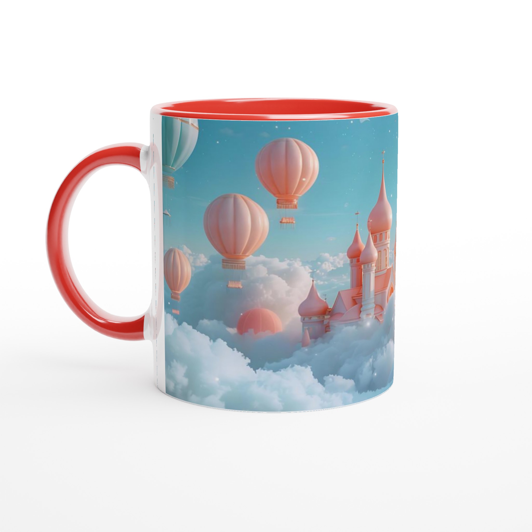 Drömresan 11oz Keramisk Mugg – Pastellrosa Slott bland Molnen, Välj din Färg! 2 fb8c946b-6966-46e3-abae-a776545ea73e