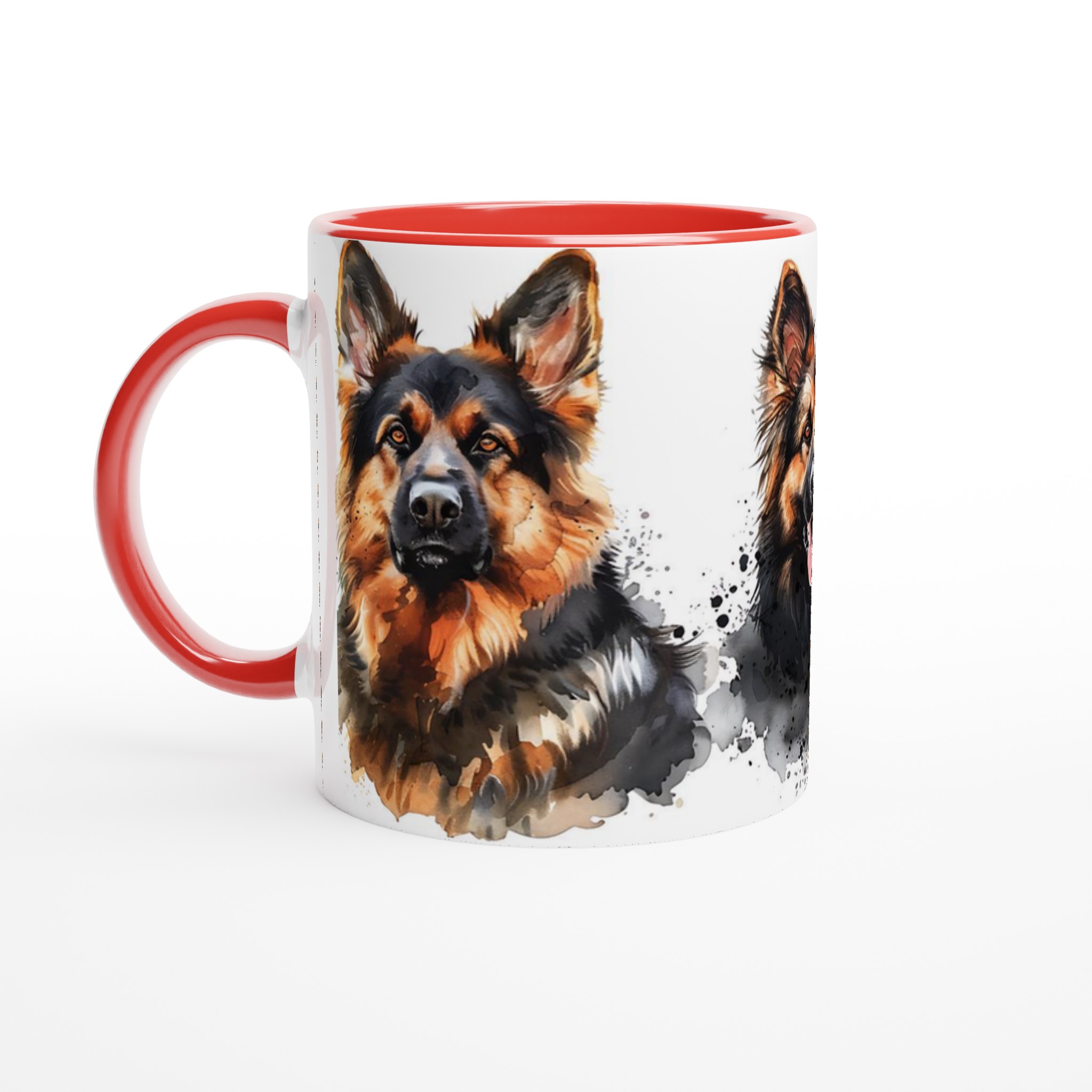 Vacker Schäfer Akvarellmugg – 11 oz Keramikmugg i ditt val av 7 färger 5 fba6da80-bd63-4baf-8abc-baebdd5edaaf