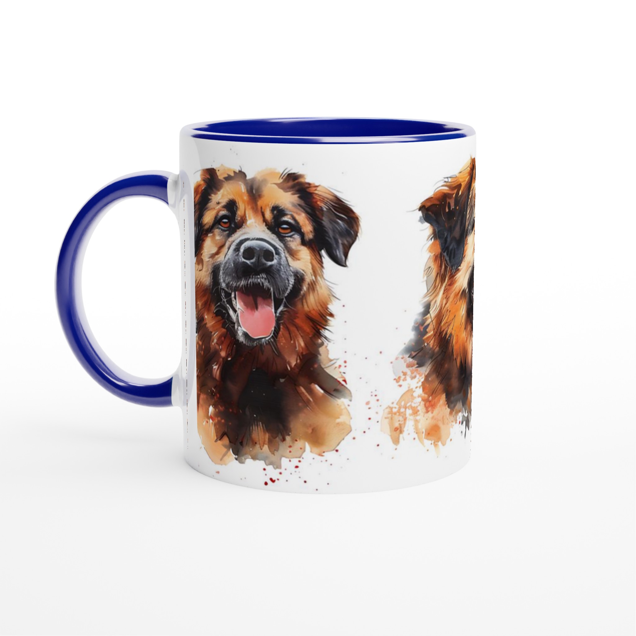 Vår Vattenskyddade Keramikmugg - Med Tre Målningar av en Glad Hund, Perfekt för Hundälskare, Välj Din Favoritfärg! 7 fbb34478-9ba2-48ba-bb7a-fcf47a6606b8