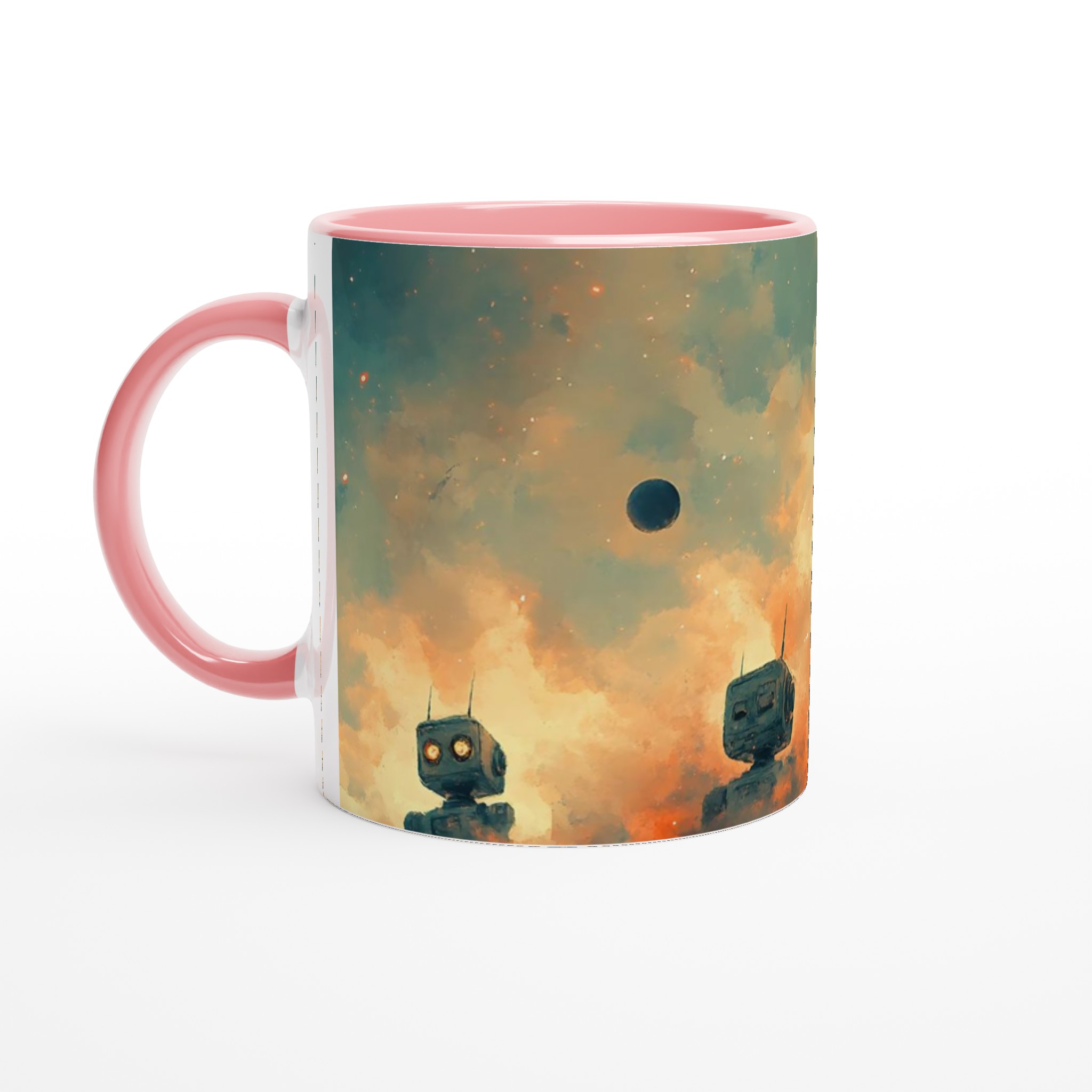 Retro Sci-Fi Robot Mugg - Vintage Inspirerad Keramikmugg i 7 Färger 4 fc036c77-380b-4771-aa68-45a88f0303bb