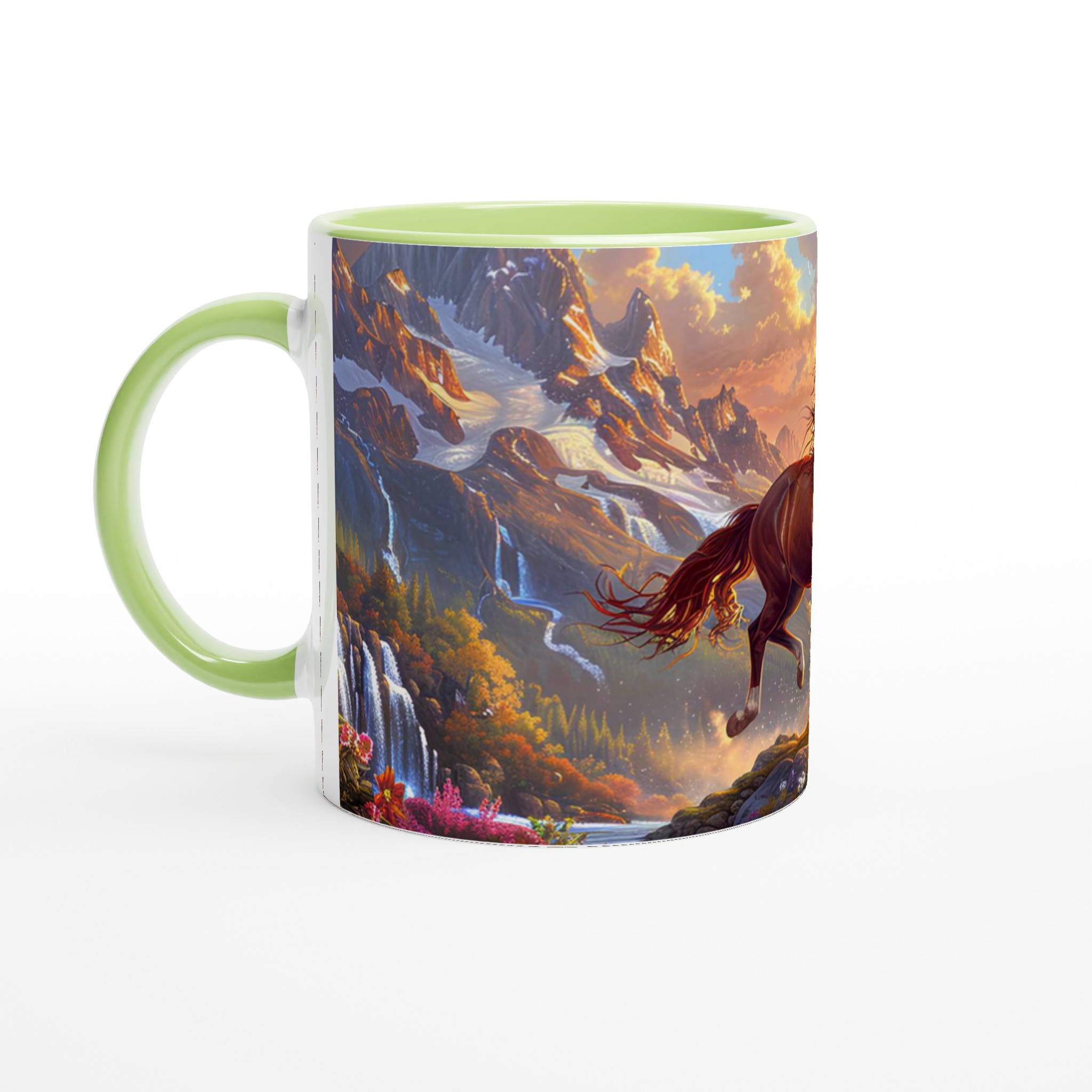 Magical Mountain Horse Mugg – Fånga Vildmarkens Frihet & Värme i Din Hand, Välj Din Färg! 3 fc34ef12-6a02-4457-9ce3-96608f8f97b1