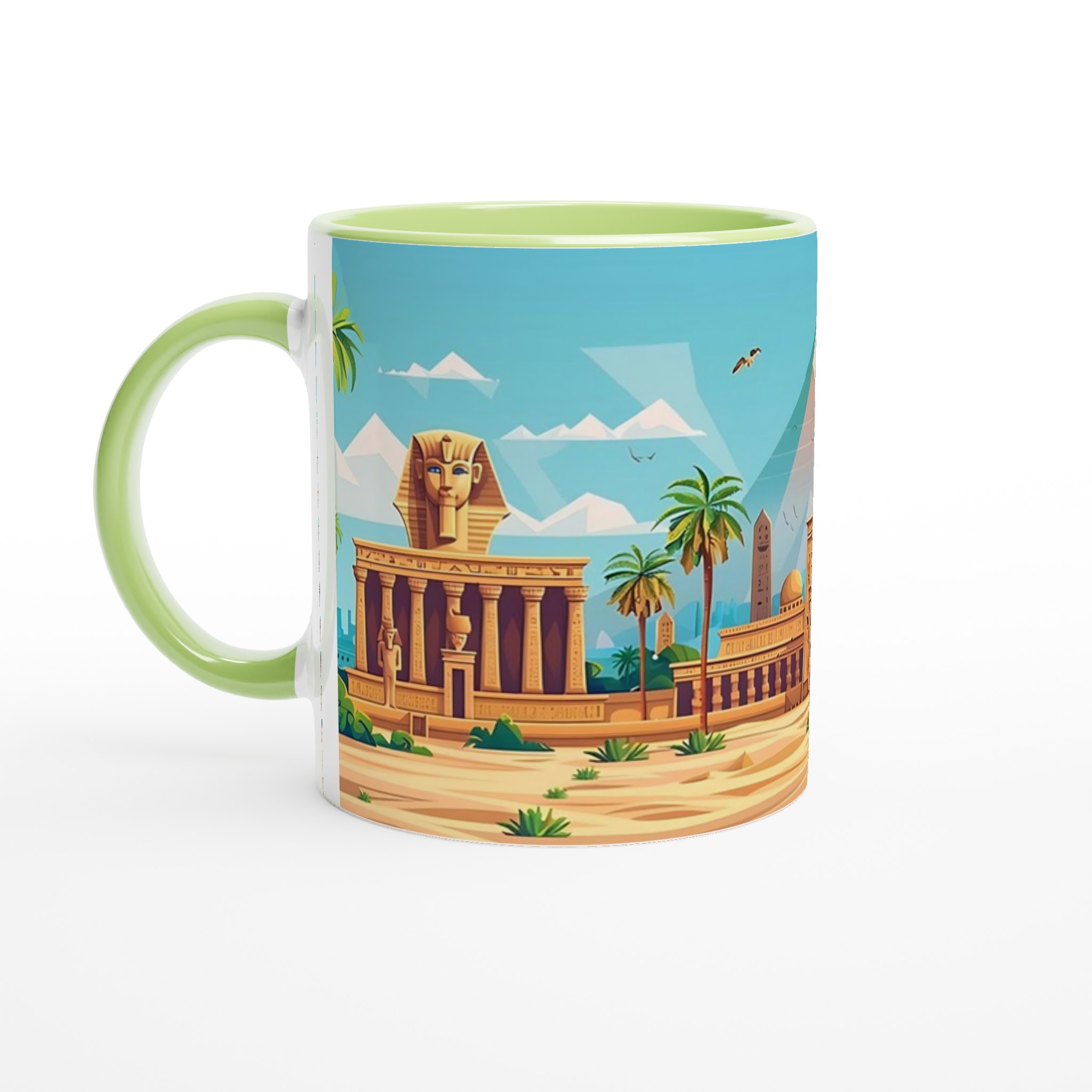 Egyptisk Ökenäventyr Mugg – Resa till Pyramiderna med Stil, Välj bland 7 Livfulla Färger 3 fc48531a-1b62-48e9-a39e-9f95c340b178