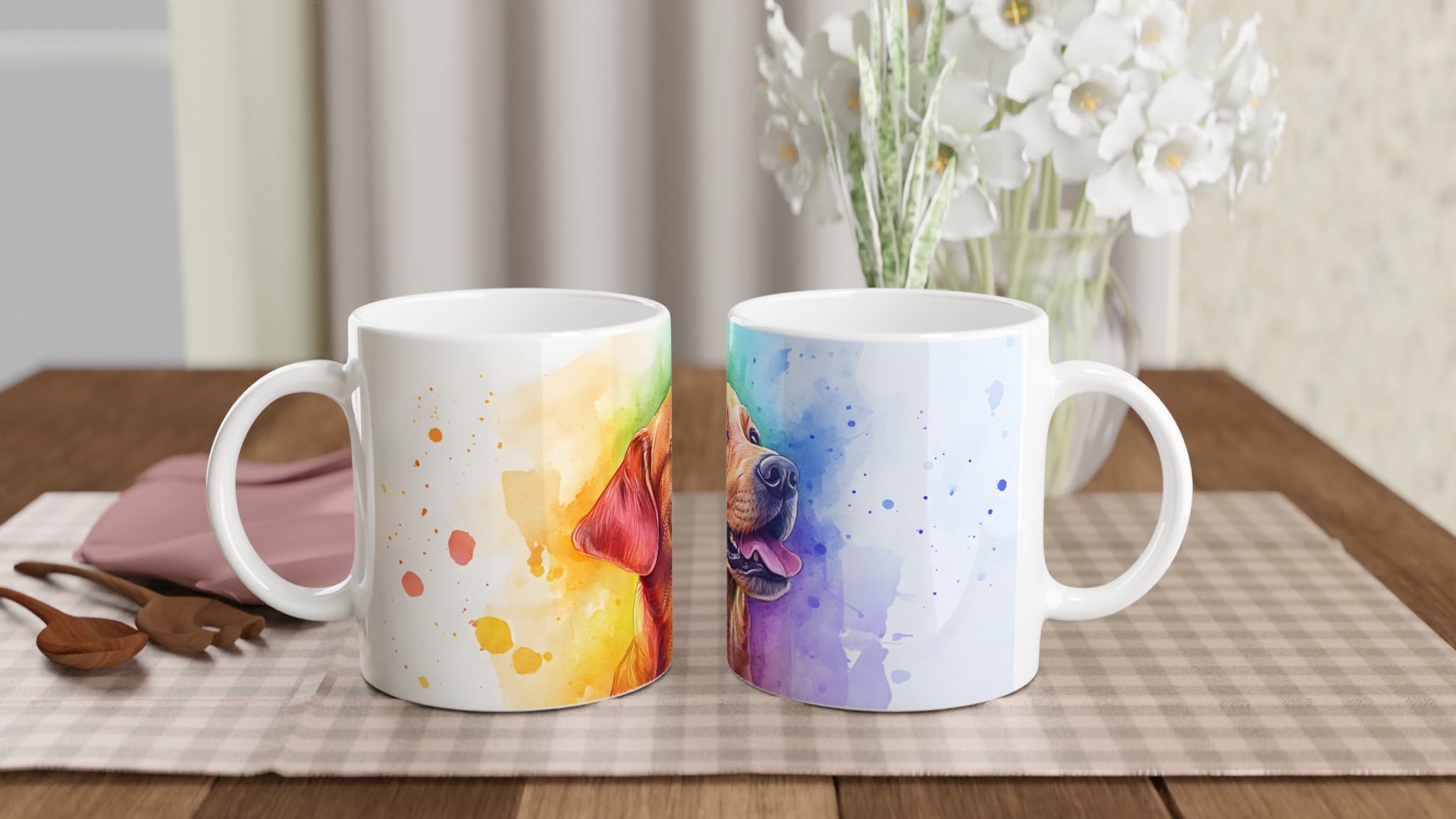 Färgsprakande Labrador Mugg – En Glad Vän i Akvarell | 11oz Keramikmugg i Valfri Färg 10 fc4e033f-608a-4b1e-88e9-867d2d7cd13d