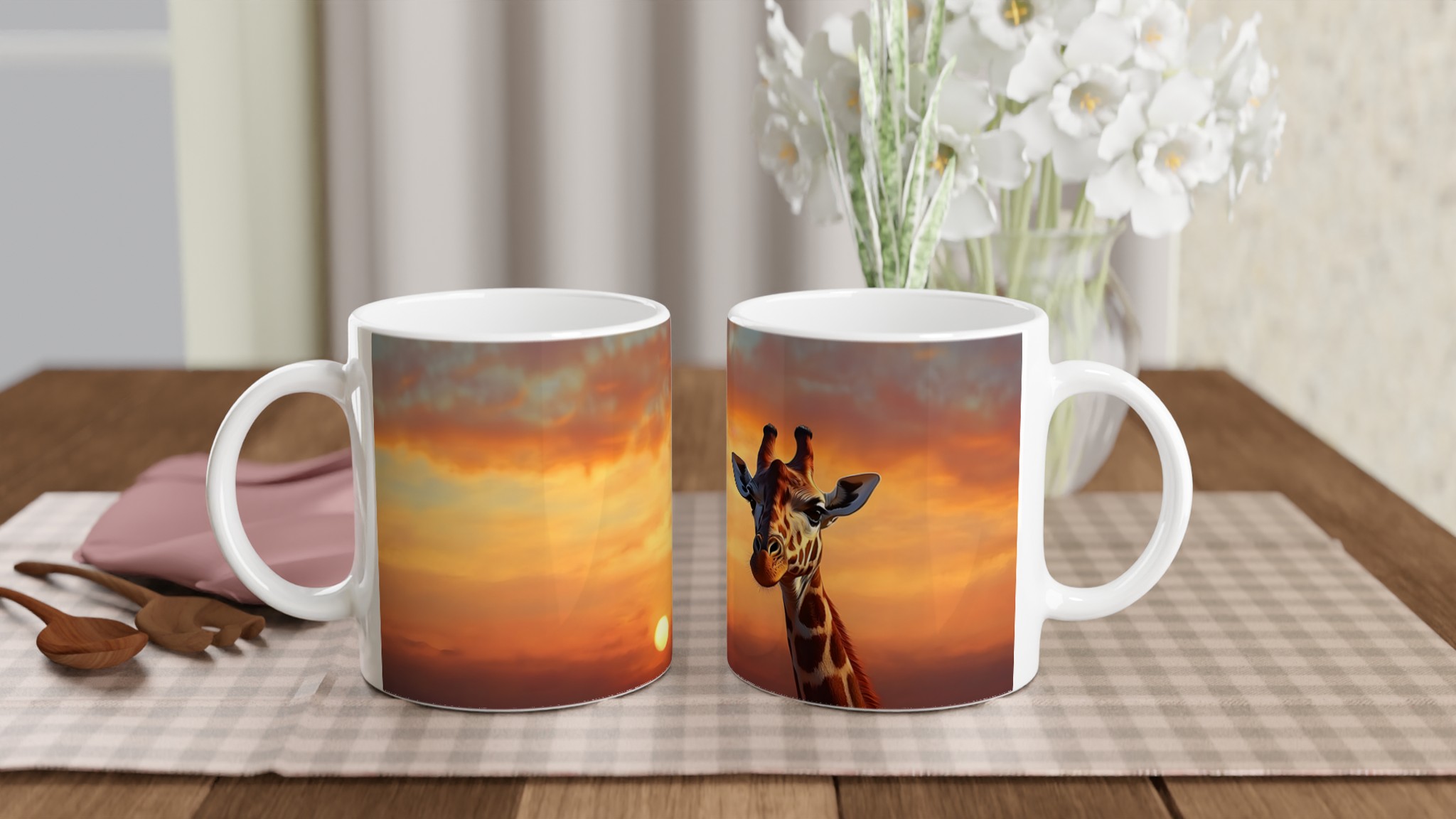 Majestätisk Giraff Solnedgång Keramikmugg – Din Kaffeupplevelse i Vilda Färger 10 fc8026aa-ce62-43a2-a7eb-541262515d18