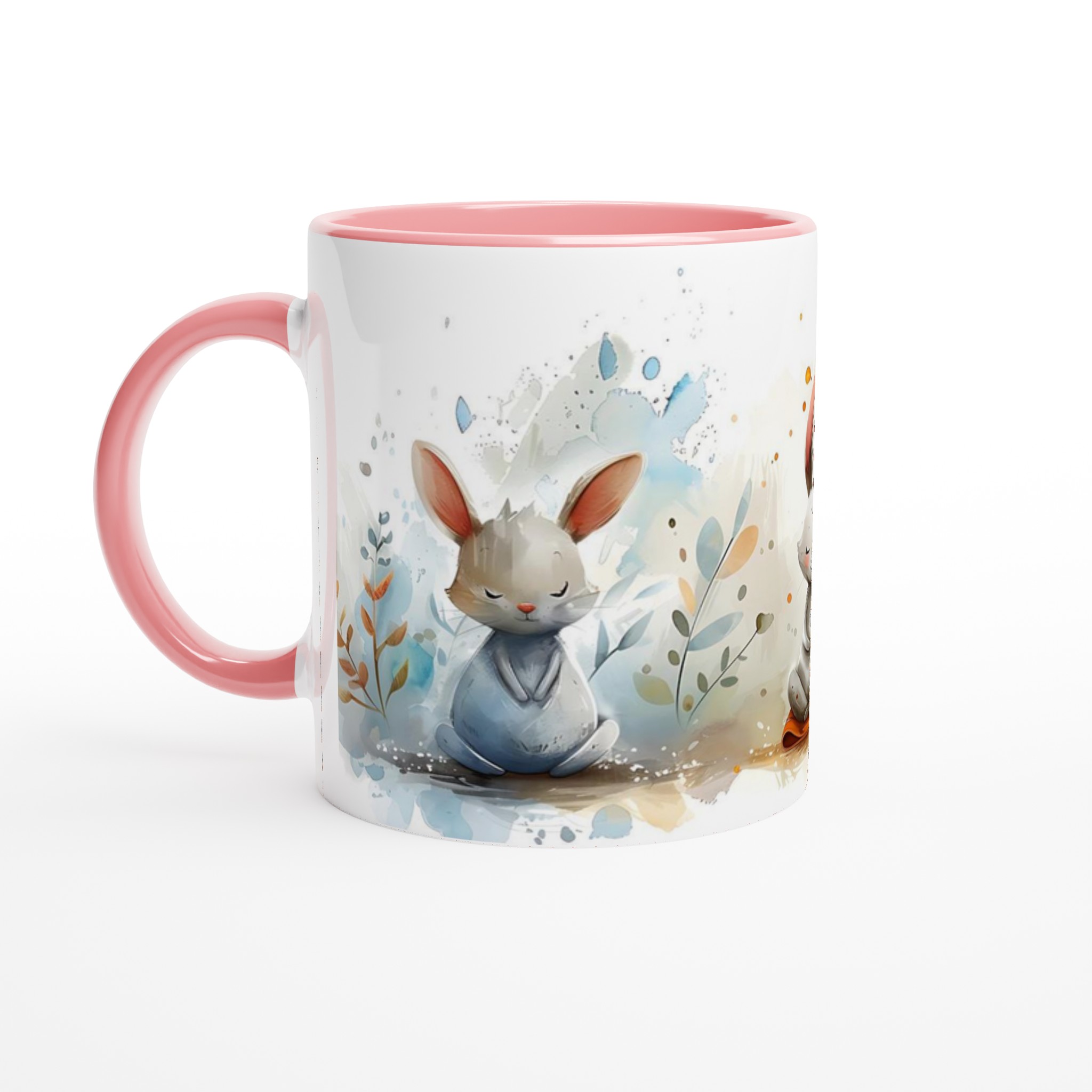 Zen-Kaniner Mugg - Akvarell Fred & Glädje, 11oz Keramisk Mugg i Valfri Färg 6 fca765ed-83cb-4a91-9993-4df4bfe74431