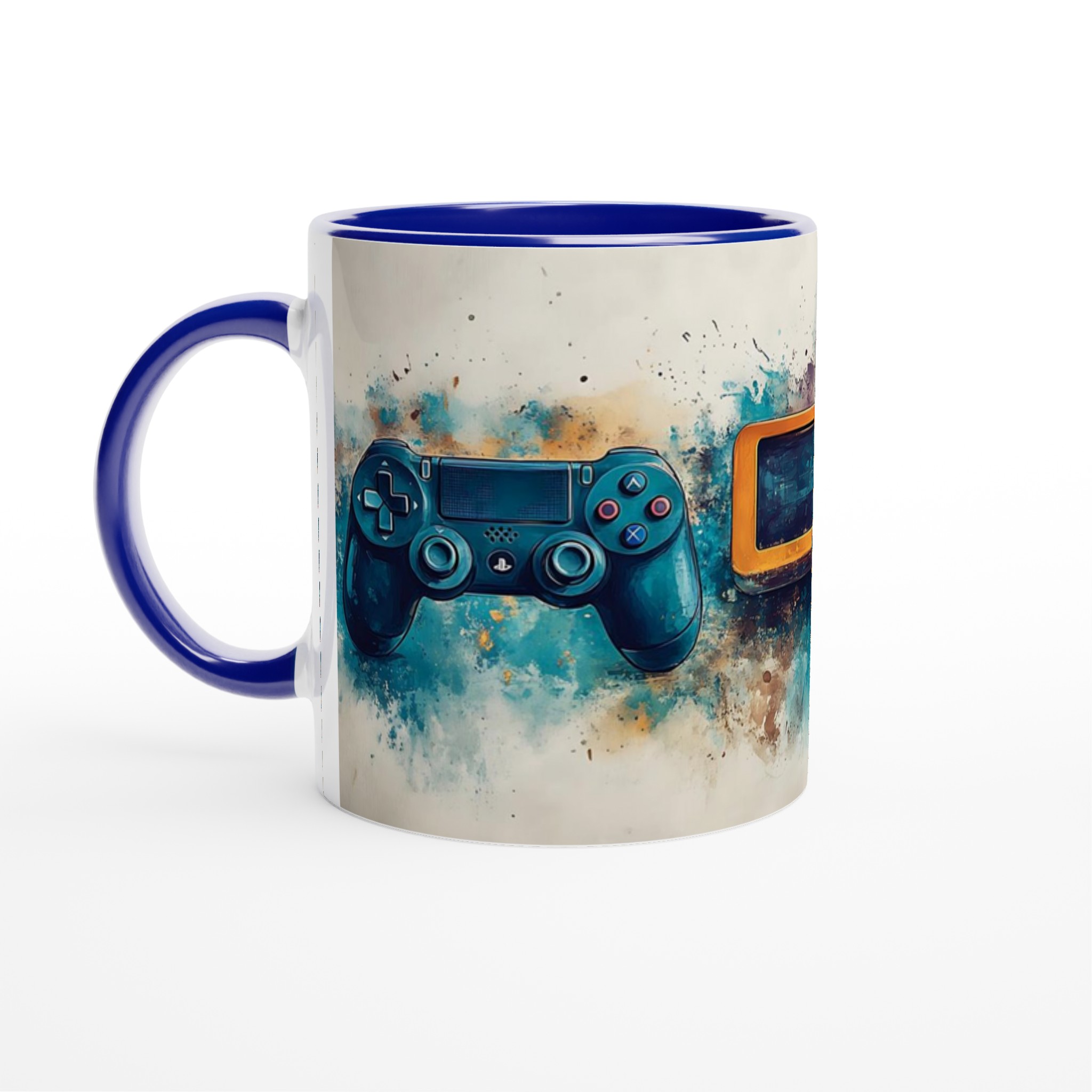 Retro Gaming Watercolor Mugg - Välj din favoritfärg och spela med stil! 7 fcb41917-4681-4750-86db-d724638022e9
