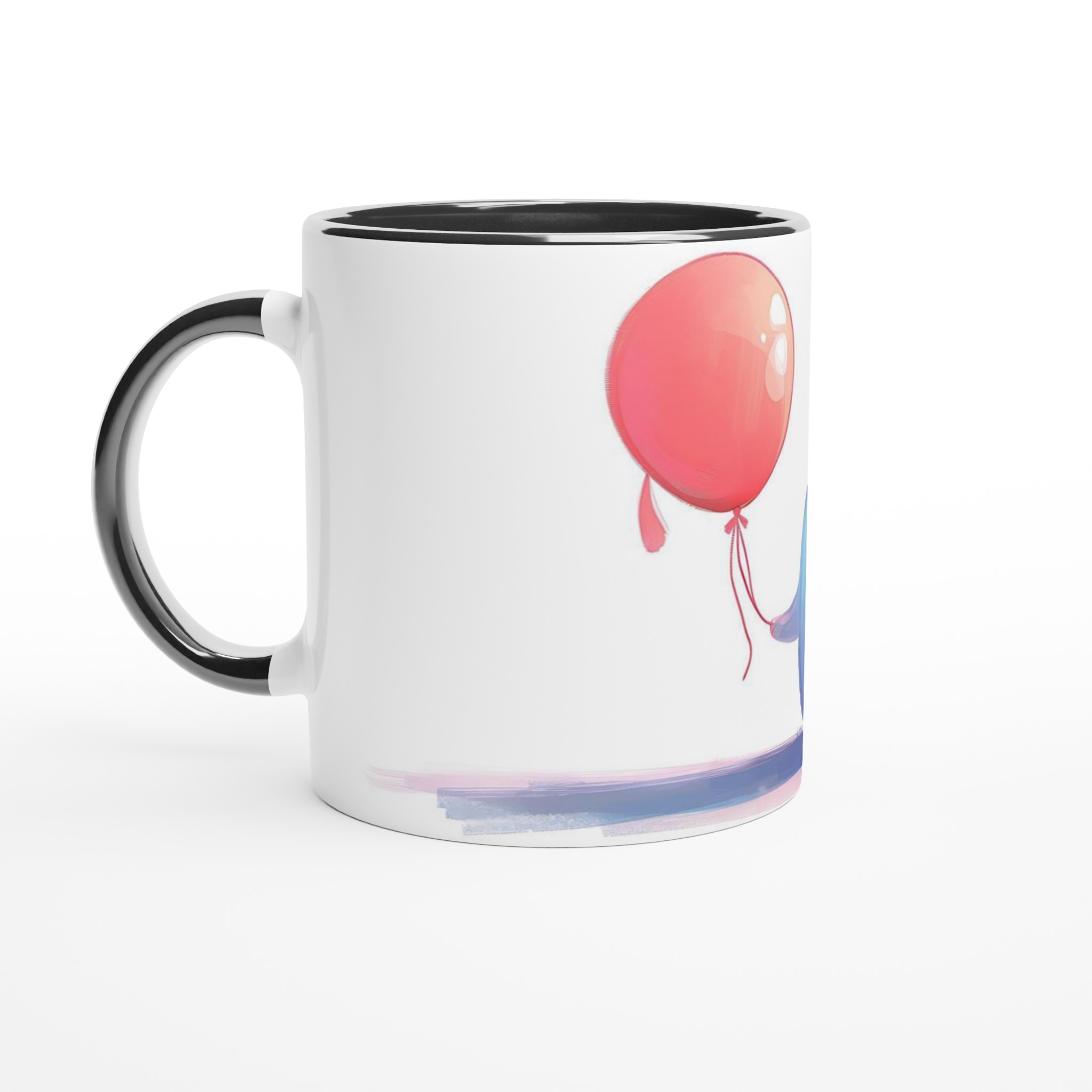 Söt Spöke med Ballonger - 11oz Keramisk Mugg i Valfri Färg 7 fcd4ae80-5310-4587-91c3-44b47e173f28