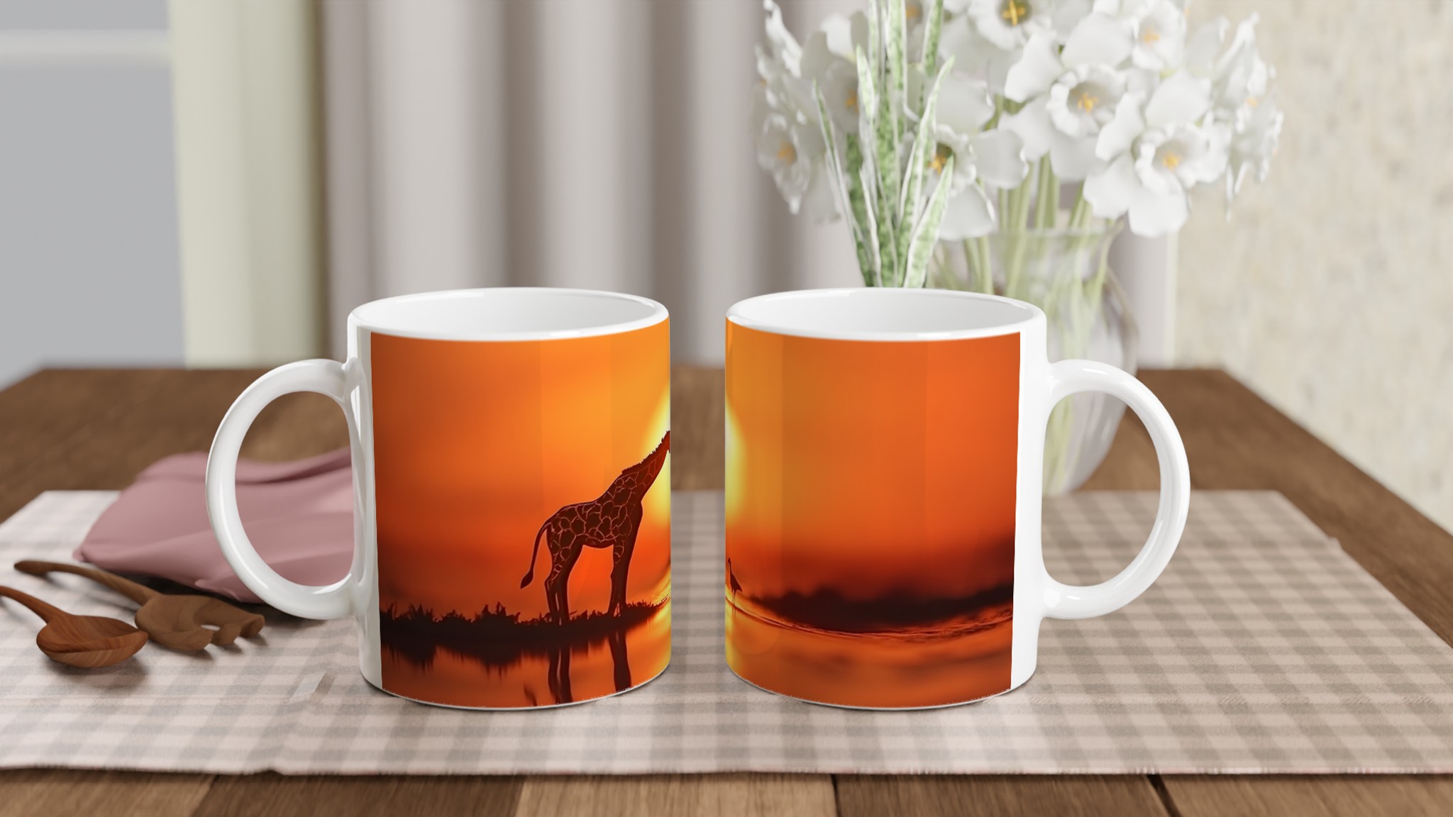 Safarisolnedgång Mugg – Fånga Magin med Giraff & Fågel i Din Favoritfärg 10 fce4c07d-d439-4418-86e5-c34f8fe1edb5