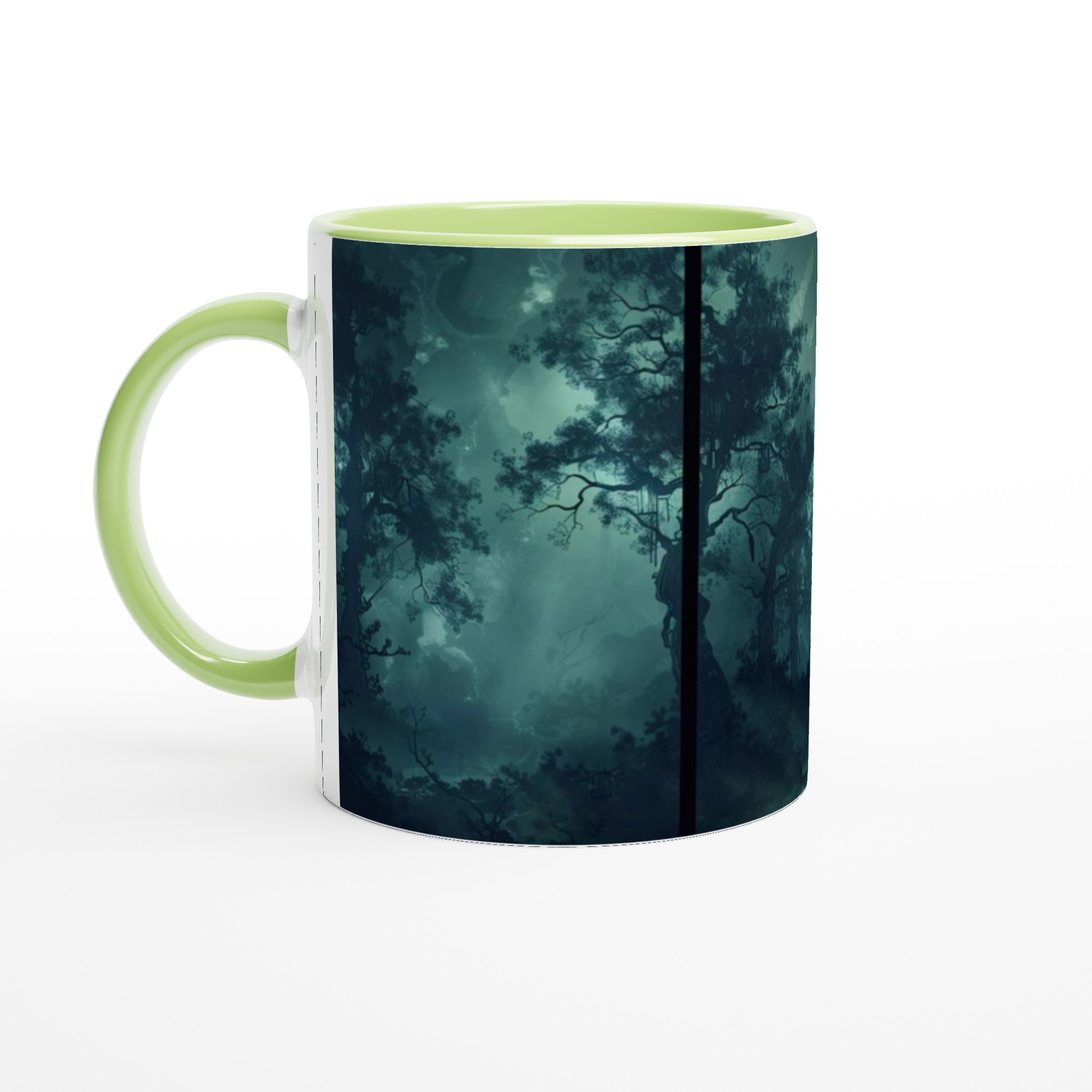 Mystisk Månnattskog 11oz Keramisk Mugg – Drömlik Skogsmiljö i Ditt Val av Färg 3 fd234cfd-749d-474f-aedd-ffe39a3cc2de