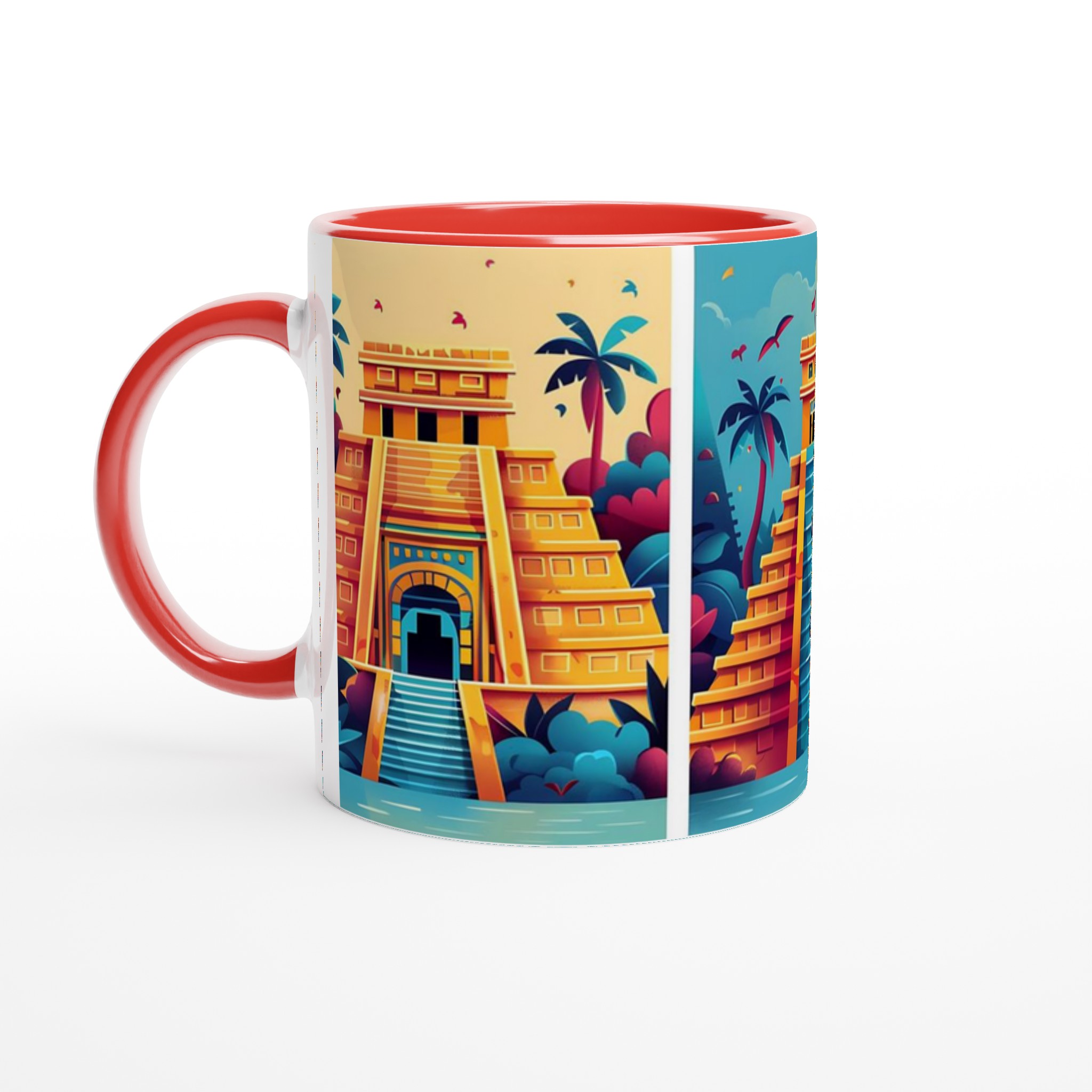 Aztec Inspired Keramikmugg – Färgglad Maya Tempeldesign 2 fd299073-0c37-41a6-b3ab-00c5652dcd6a