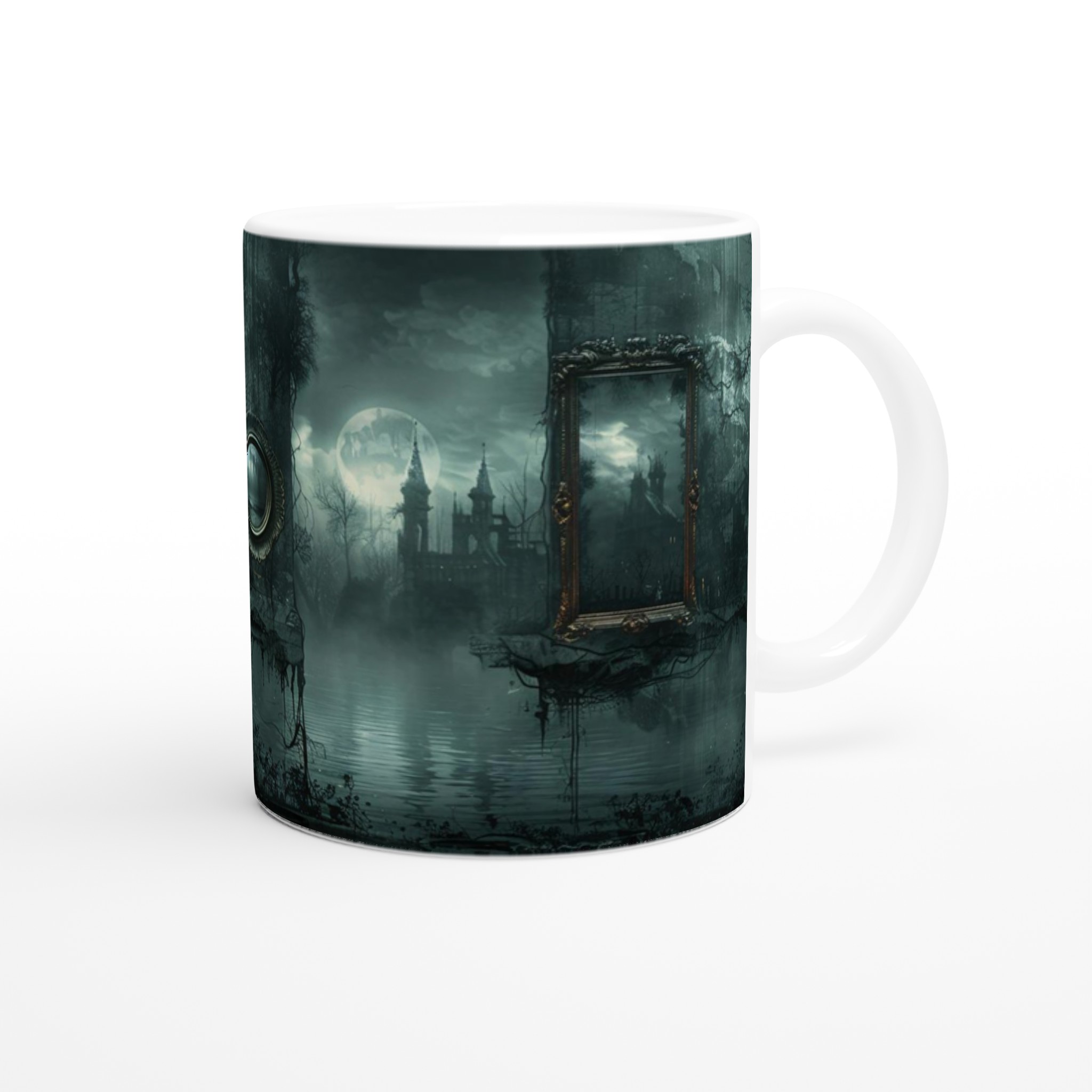 Vit 11oz Keramisk Mugg i Valfri Färg med Mörk, Mystisk Gotisk Stämning 9 fd3daef1-4f3b-4b3f-b0ac-19c4931bd508