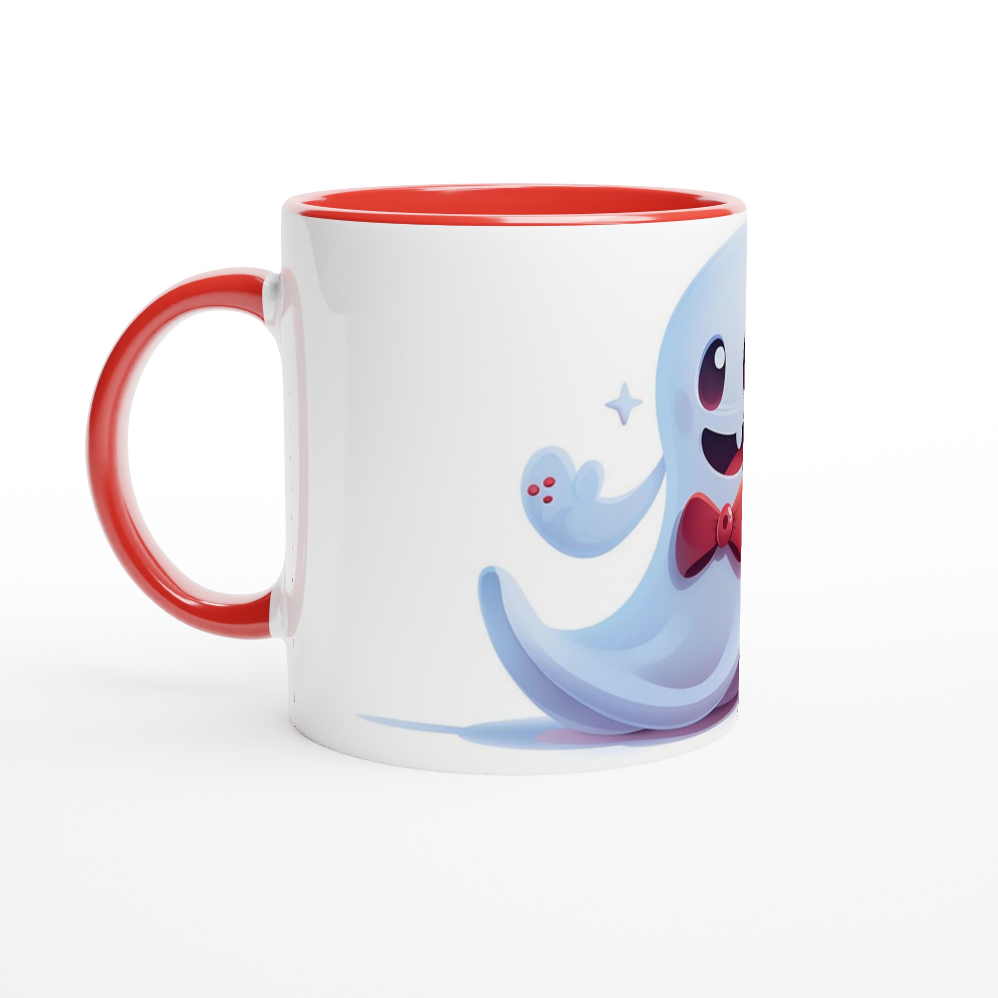 Söt Spöke med Fluga - 11oz Keramikmugg i ditt Val av Färg 2 fd425537-615a-4618-90b5-6aebddd30d9b