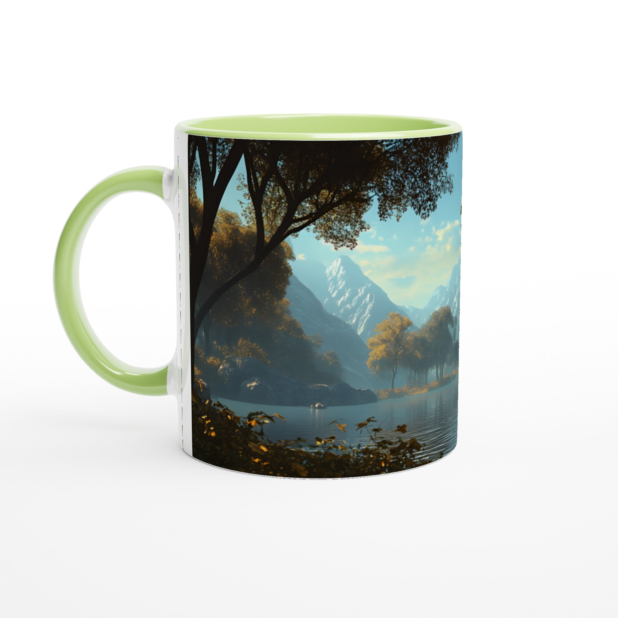 Majestätisk Giraff Vid Bergsjö – 11oz Keramisk Mugg i Valfri Färg 7 fdd3da4e-0f13-4fa2-b219-83574e38b916