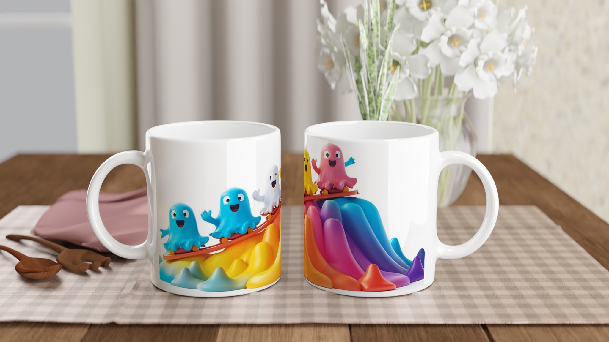 Färgglad & Lekfull Keramisk Mugg - 11oz | Välj bland 7 Livfulla Färger för din Favoritdryck! 10 fde3a278-caed-4c34-bafa-df2586b6fee1