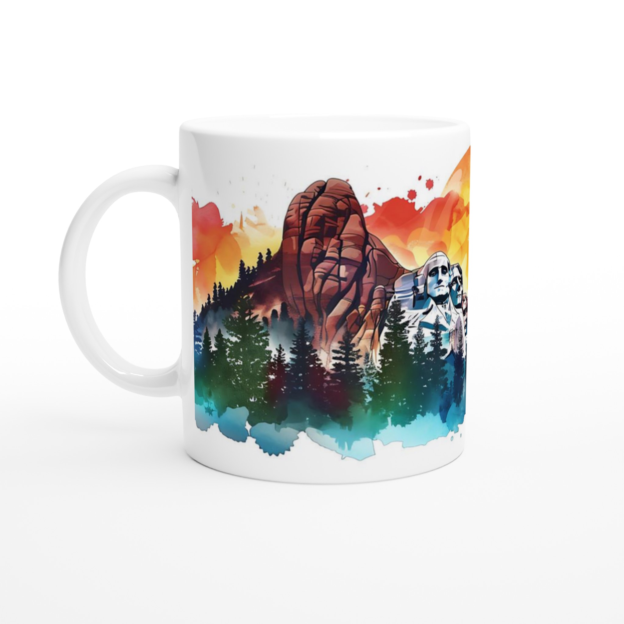 Historiska Monument i Akvarell 11oz Keramisk Mugg – Konstnärlig Design i Flera Färger 1 fdf3b0ec-8936-4485-ac88-657c9d444353