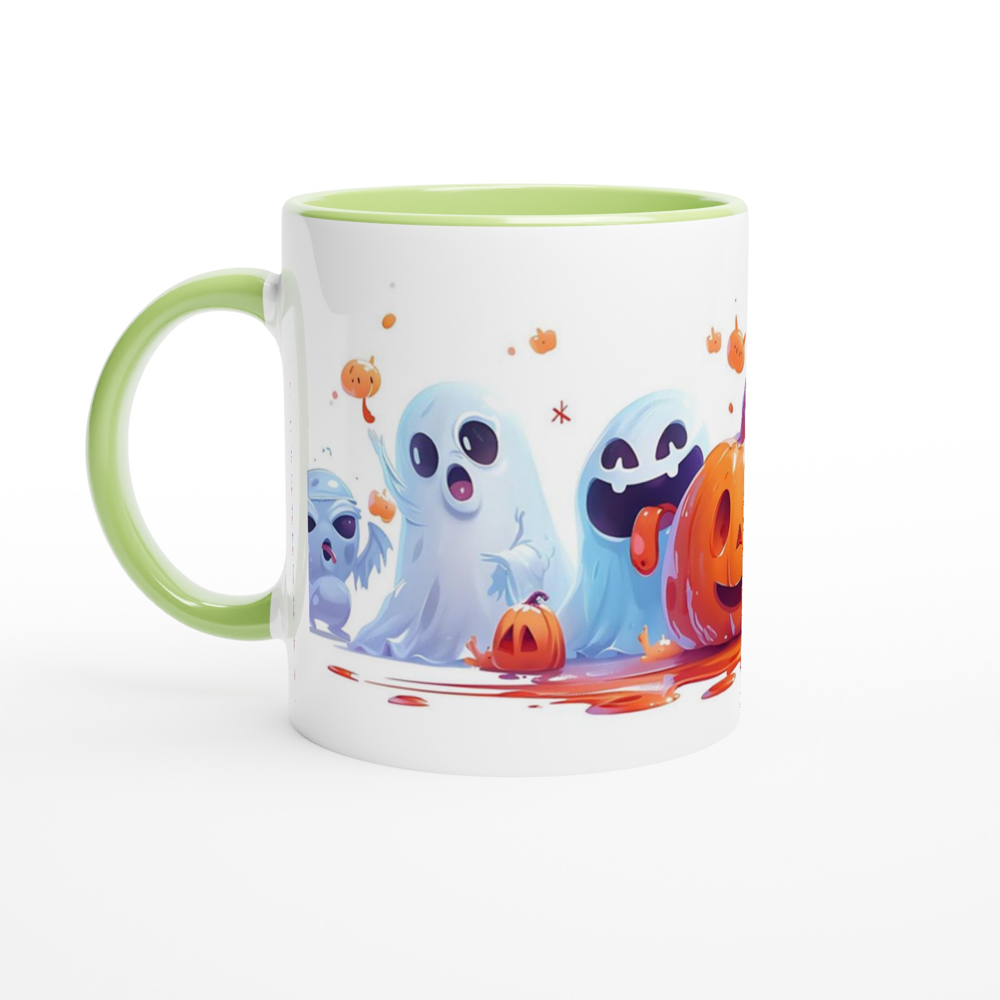 Spooky-Cute Halloween Mugg – Lekfulla Spöken & Pumpor i Din Favoritfärg – 11oz Keramisk Mugg 3 fe3453a8-a887-4d38-8fd7-03711b1a84cc