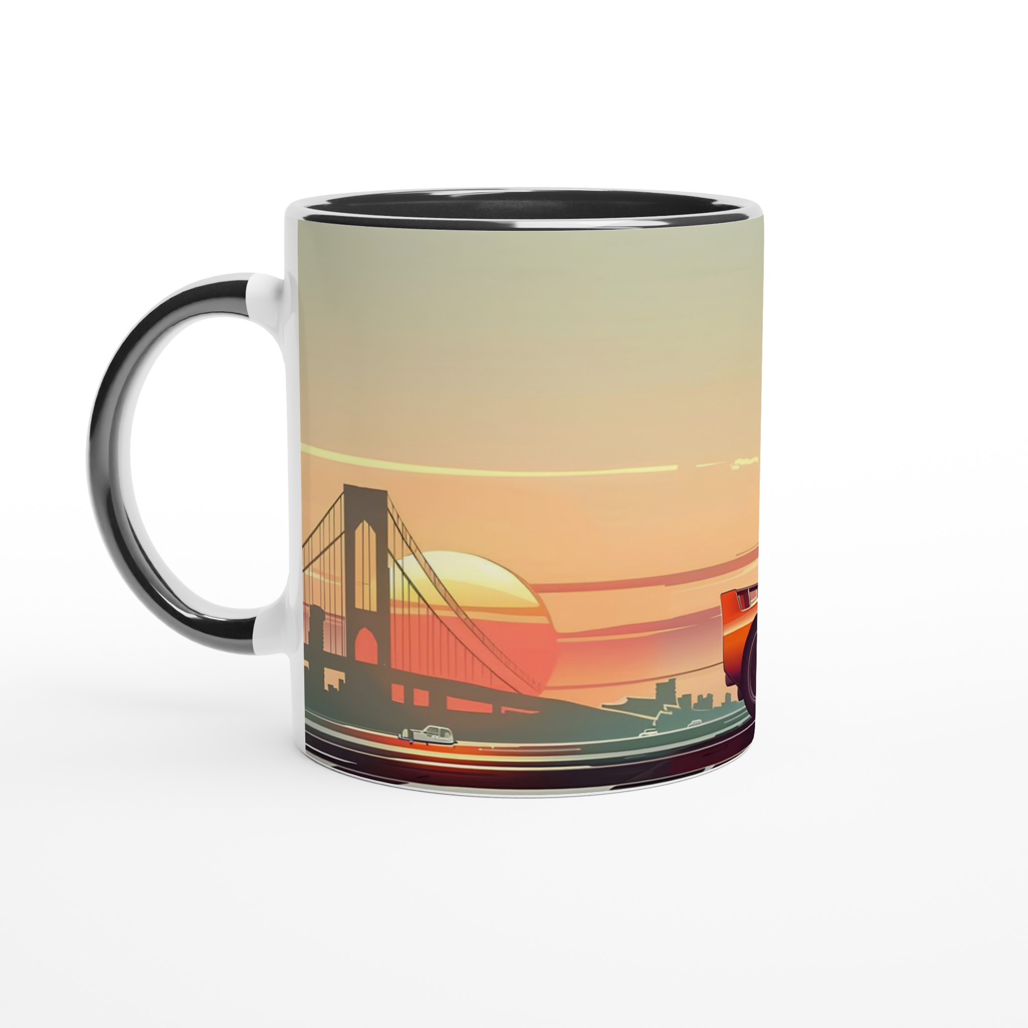 Retro Sunset Drive Keramisk Mugg – Drömbilar och Stadssilhuetter i Väljbar Färg! 7 fe4b4b44-4957-4b7d-a252-2990a17ae356