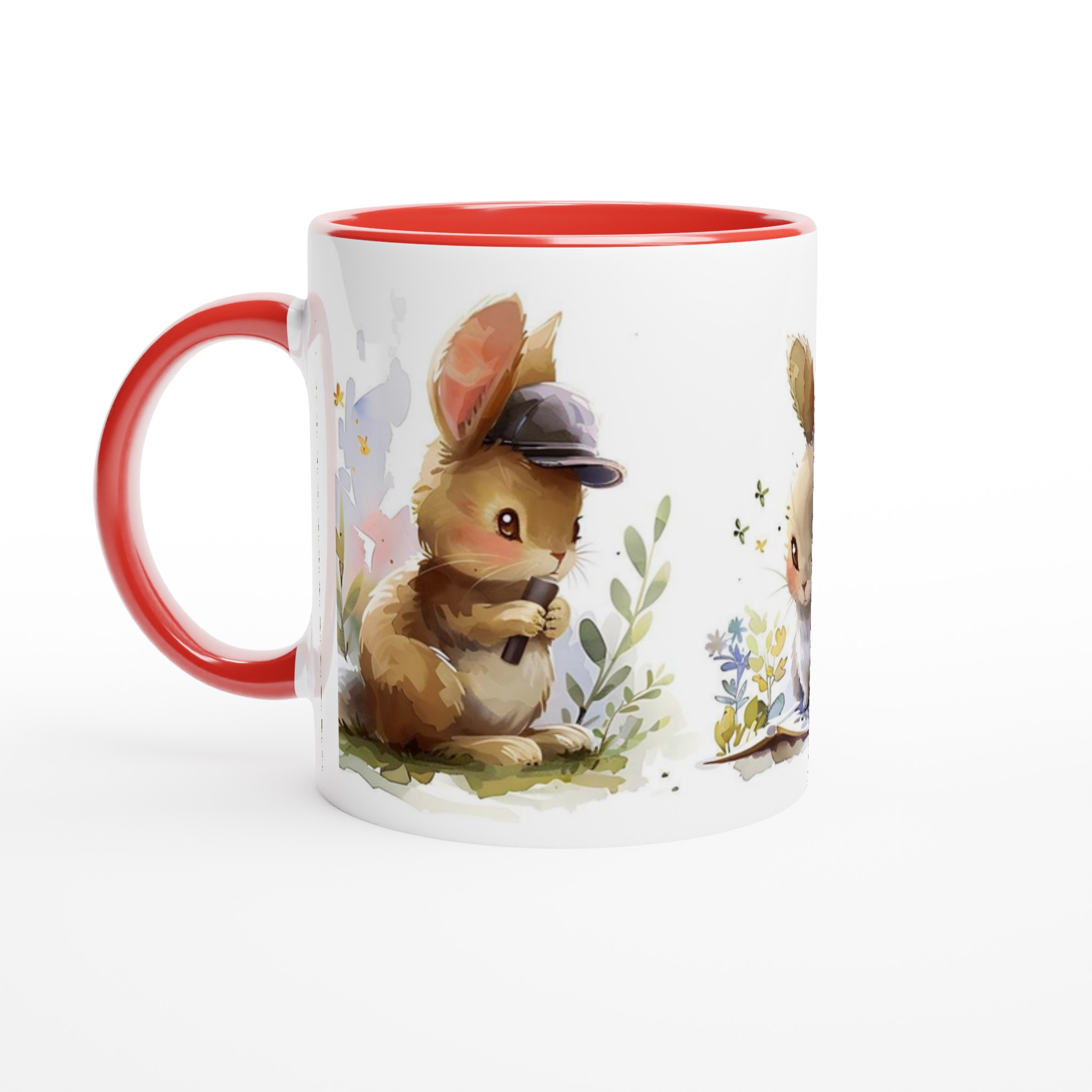 Söta Kanin Äventyr Keramikmugg - Charmig Vattenfärg Design, Välj din Färg! 2 fe8fc6f6-b440-46fa-9ba7-9e5c0c15a282
