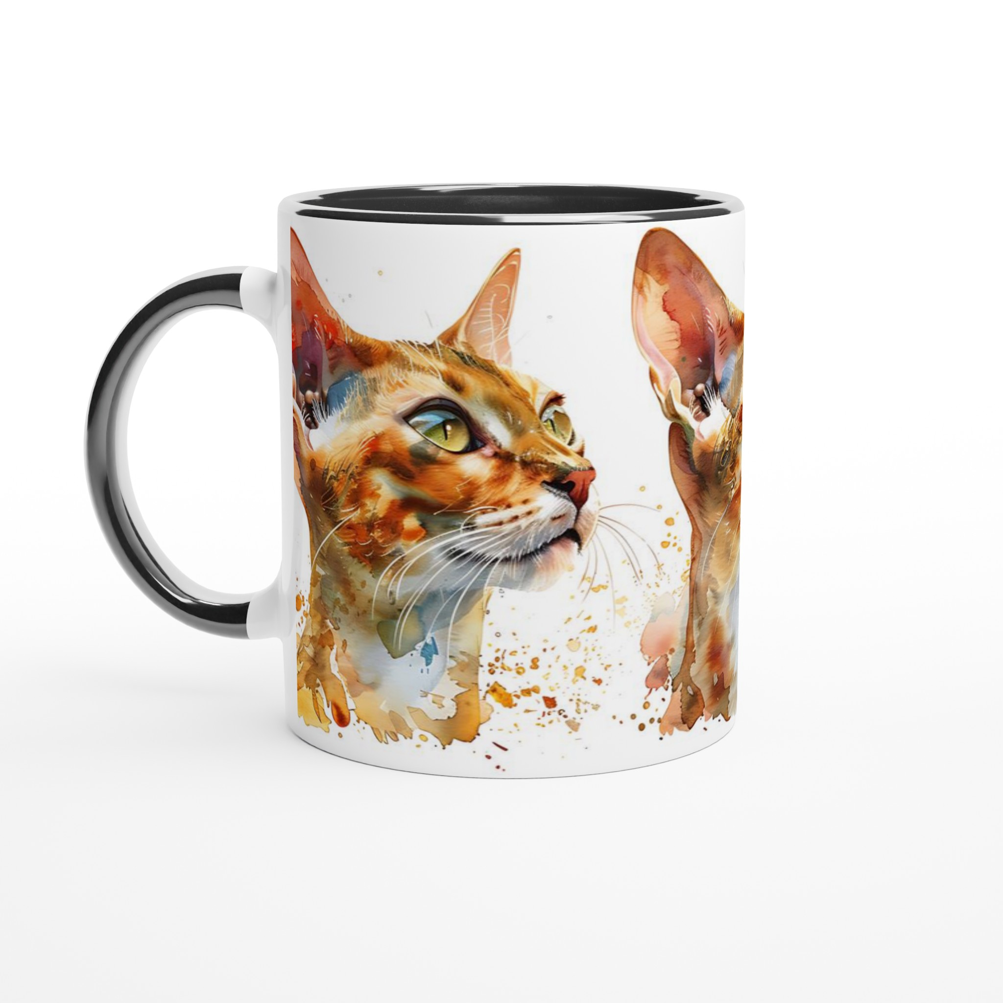 Abyssinier Katt Akvarell Mugg – Konstnärlig Kaffeupplevelse i Valfri Färg, 11oz Keramik 7 fe92dd52-cd69-40e8-9970-0d5ce33adb0f