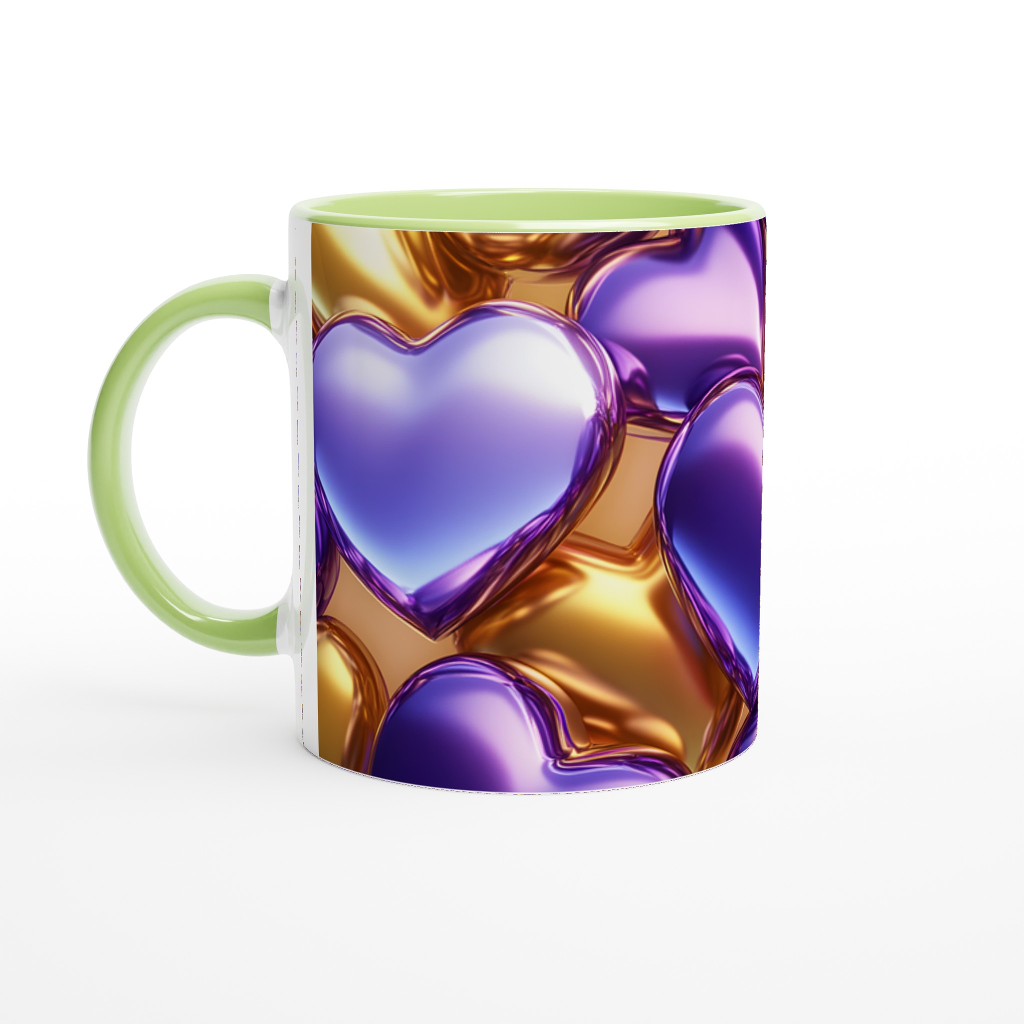 Kärleksmugg 11oz – Välj din glänsande färg i Keramik (Vit, Gul, Rosa, Grön, Röd, Svart, Blå) 3 fed57e87-3ffa-4f51-92e2-cdbab5ee8282