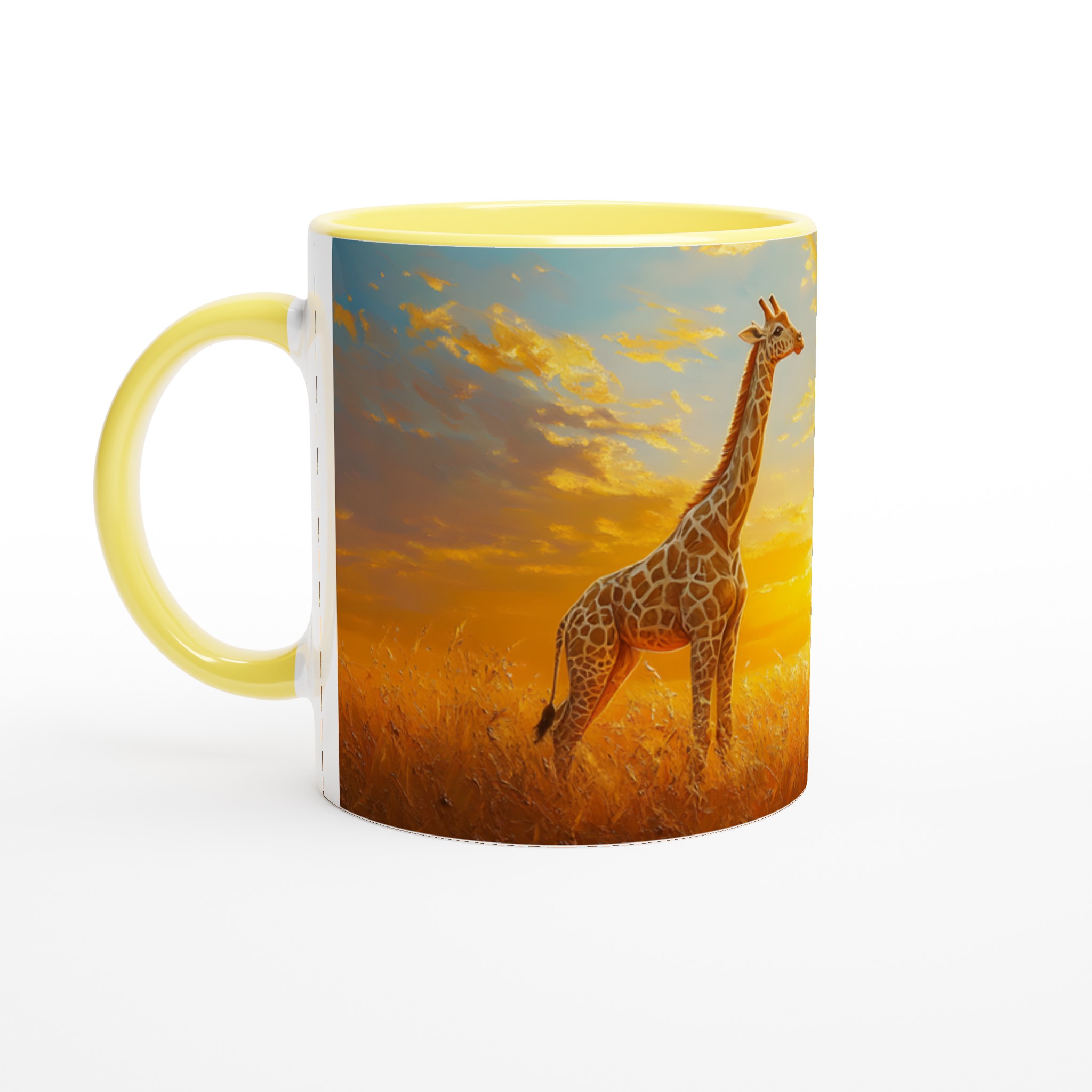 Giraff i Solnedgång – 11oz Keramikmugg, Välj Din Färg! 3 ff4e9ca2-8d49-4e29-8966-eb6ac0f98712
