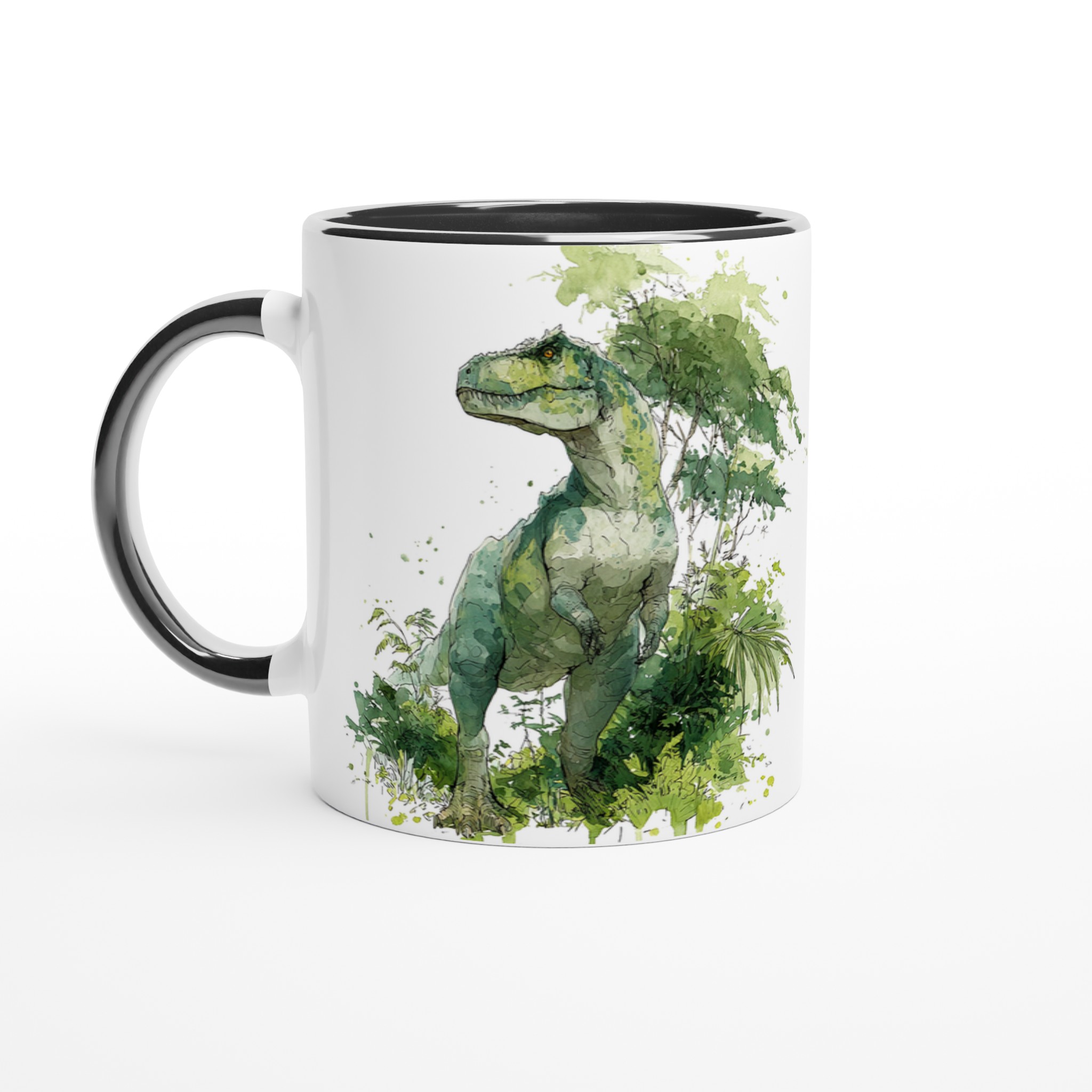 T-Rex Akvarell Mugg – För Historieälskare & Äventyrare | 11oz Keramisk Mugg i Valfri Färg 7 ff80891b-e8d6-4796-9f28-84ed07c42354