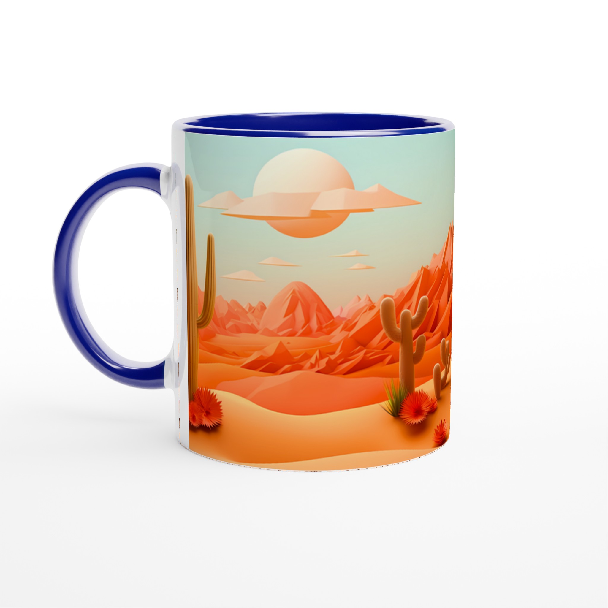 Ökenlandskap Keramikmugg - 11oz, Levande Design i Valfri Färg! 4 ff9861f5-f994-4601-b5e0-a17c39698c58