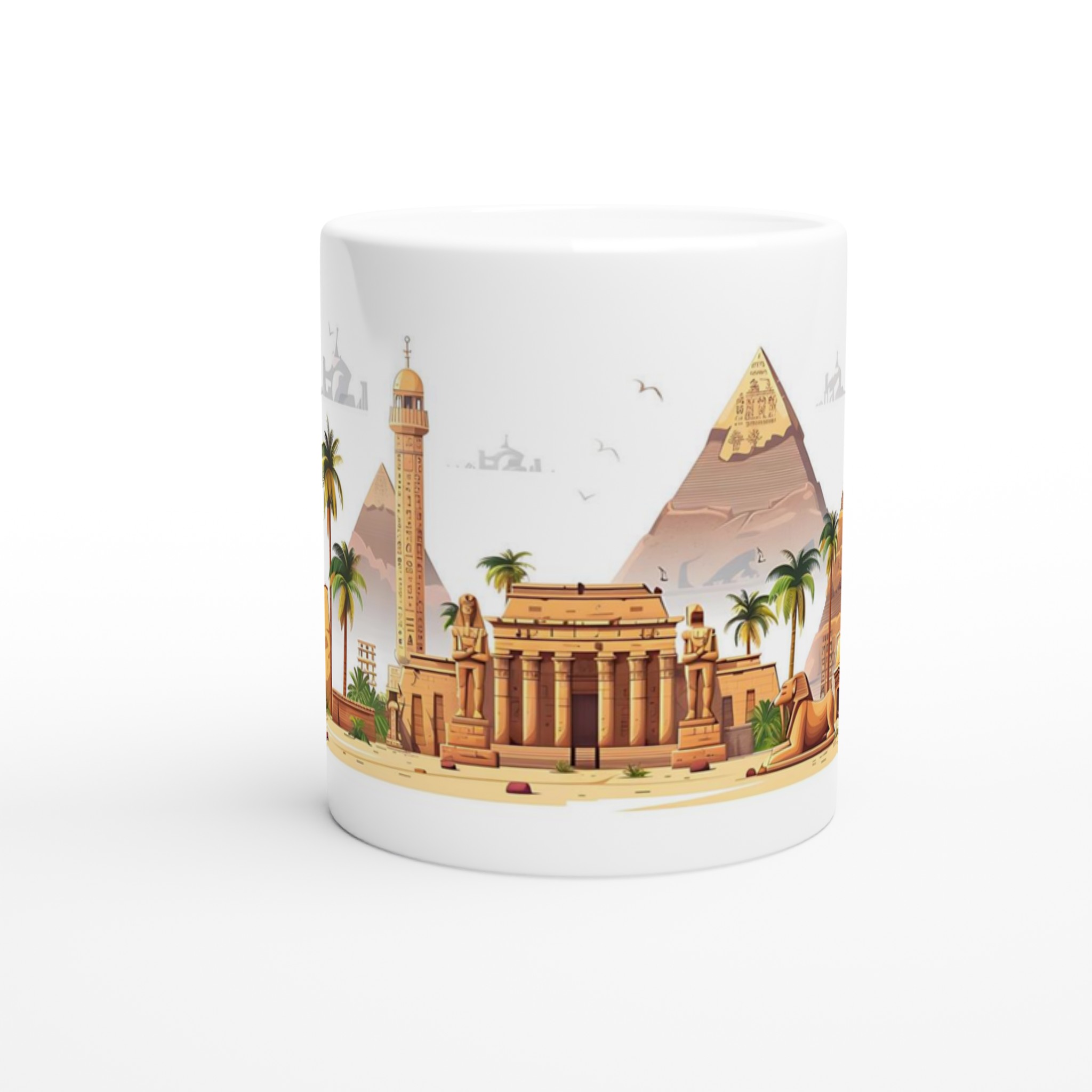 Egyptisk Horizon Mugg: Pyramider, Faraoner & Palmer – Välj din Färg! 8 ffc5dd67-6952-4699-b59e-ff61d7d0b40a