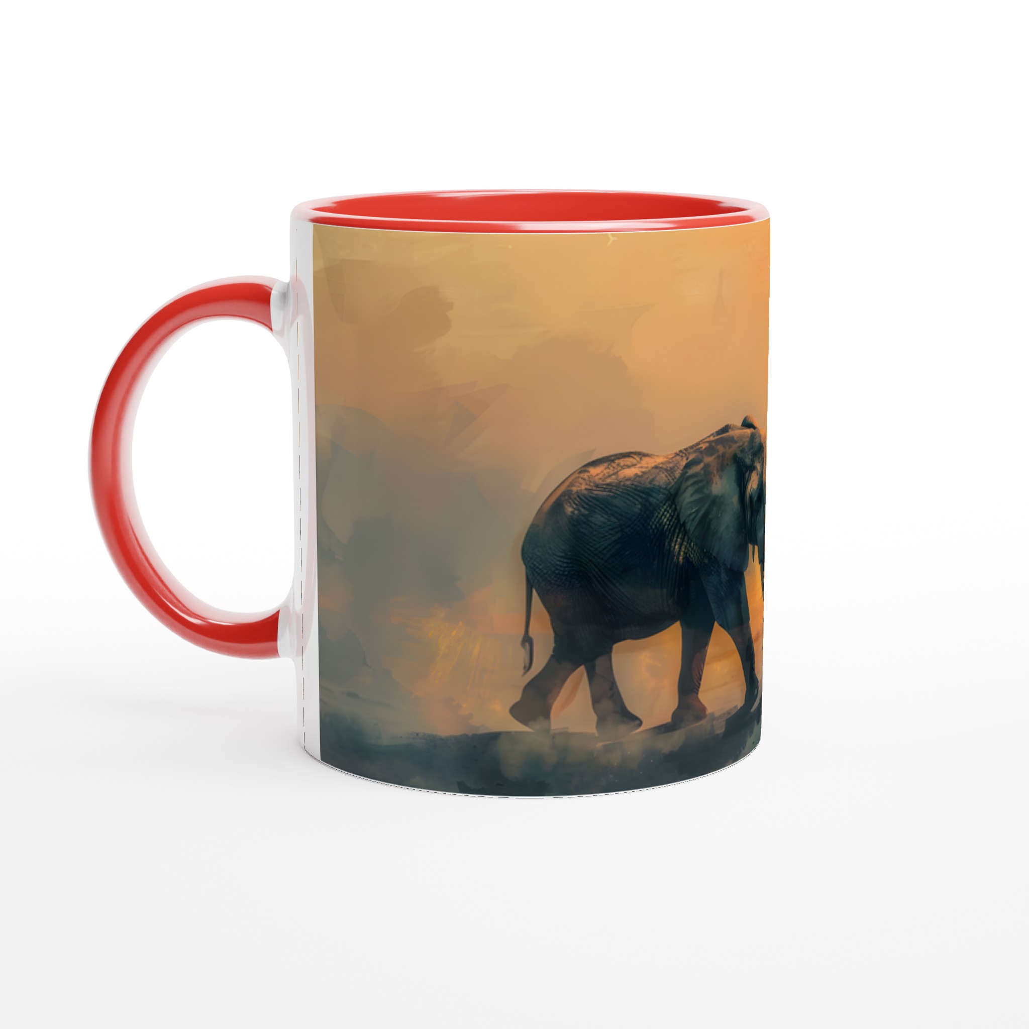 Majestätisk Elefant Mugg – En Solnedgångssaga i Keramik 5 00377c94-8b59-4e7a-95f4-f19b1bc2edf9