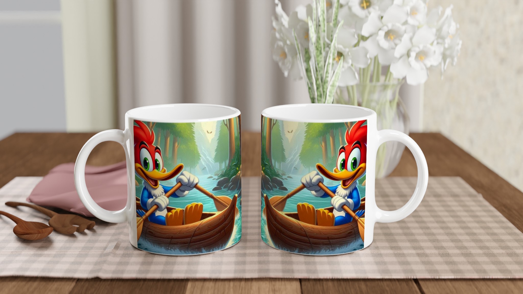 Färgstark Vit 11oz Keramisk Mugg med Charmig Tecknad Design i Flera Färger 11 004599af-c548-428c-a3d7-8838a828f21b