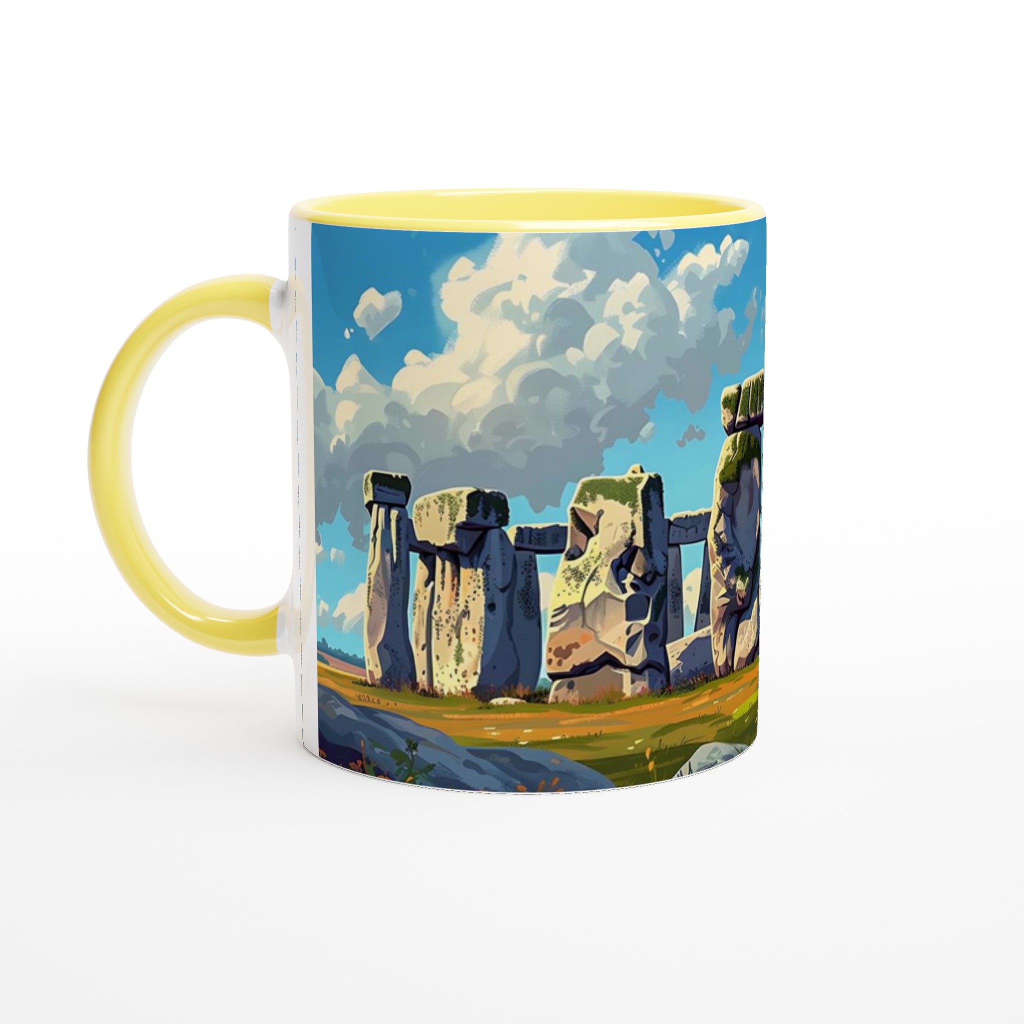 Stonehenge Inspired Keramisk Mugg – Konstnärlig Design i Väljfri Färg 3 00580a47-52c1-400d-a5d7-5f10b6ac08df