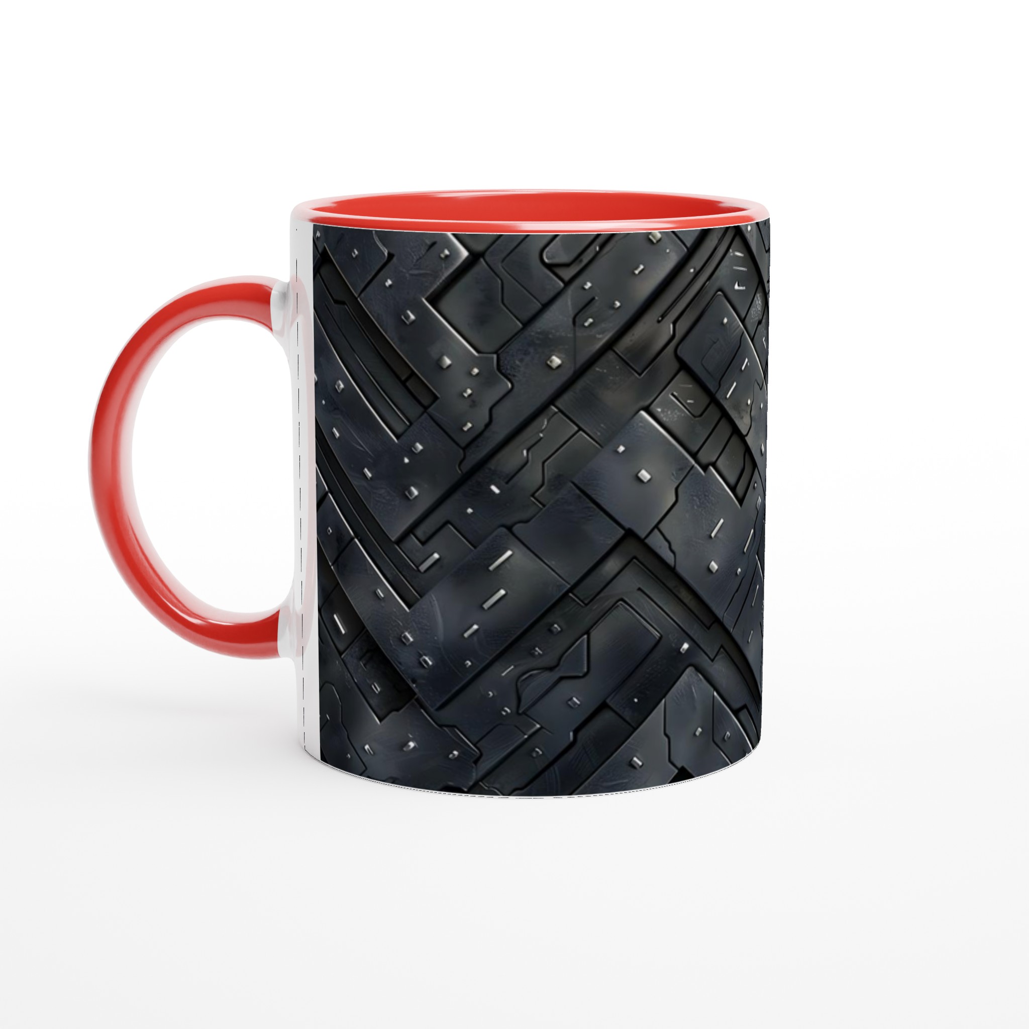 Cyberpunk Gear Pattern Keramikmugg - 11oz, Välj Din Färg! 5 006dc59a-4b78-4ae1-8485-cf41fab09693