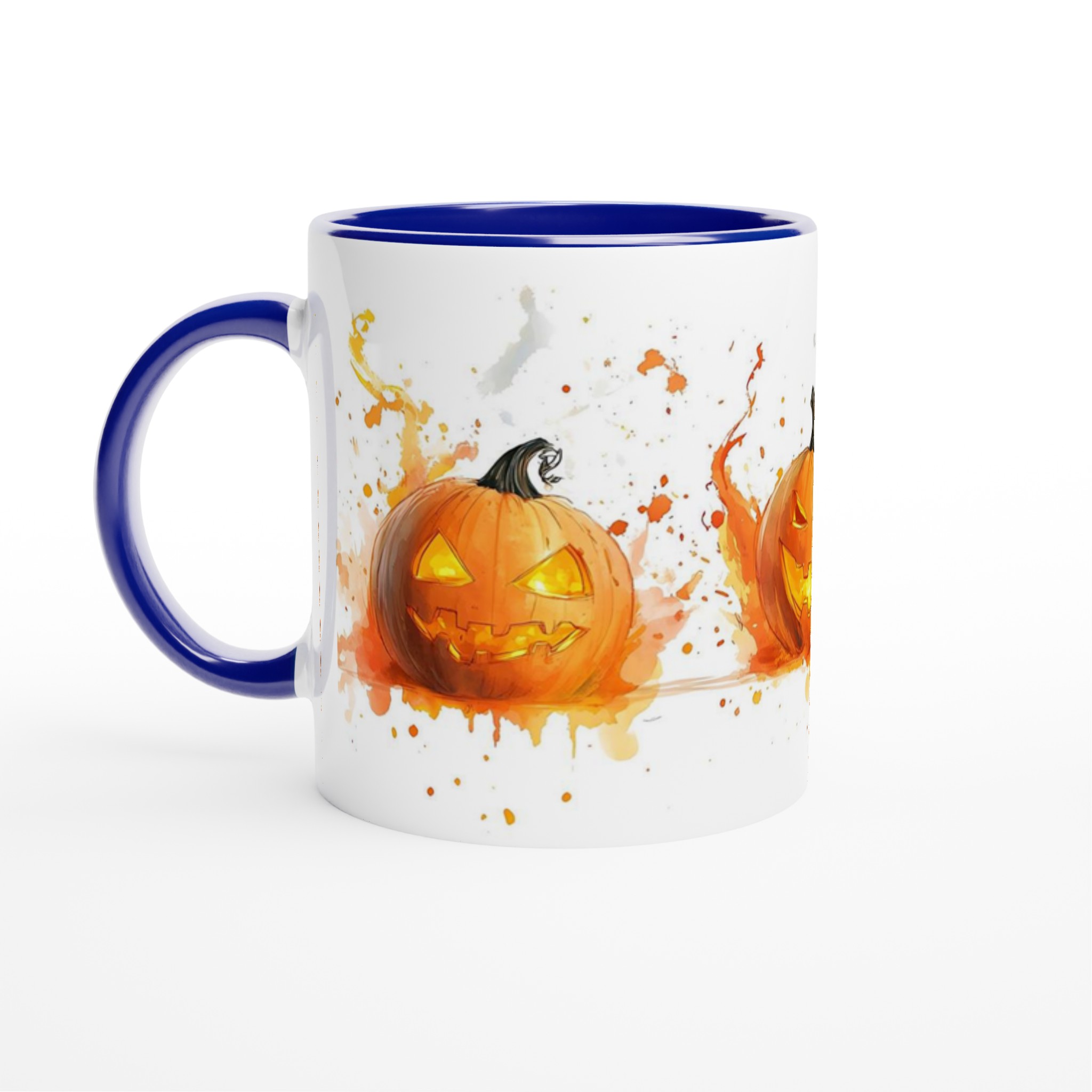 Skrämmande Jack-O'-Lantern Keramikmugg – Halloween Vattenfärg Design, Välj din Färg 2 00b007cc-931c-4cbc-b698-ffe323fe7b11